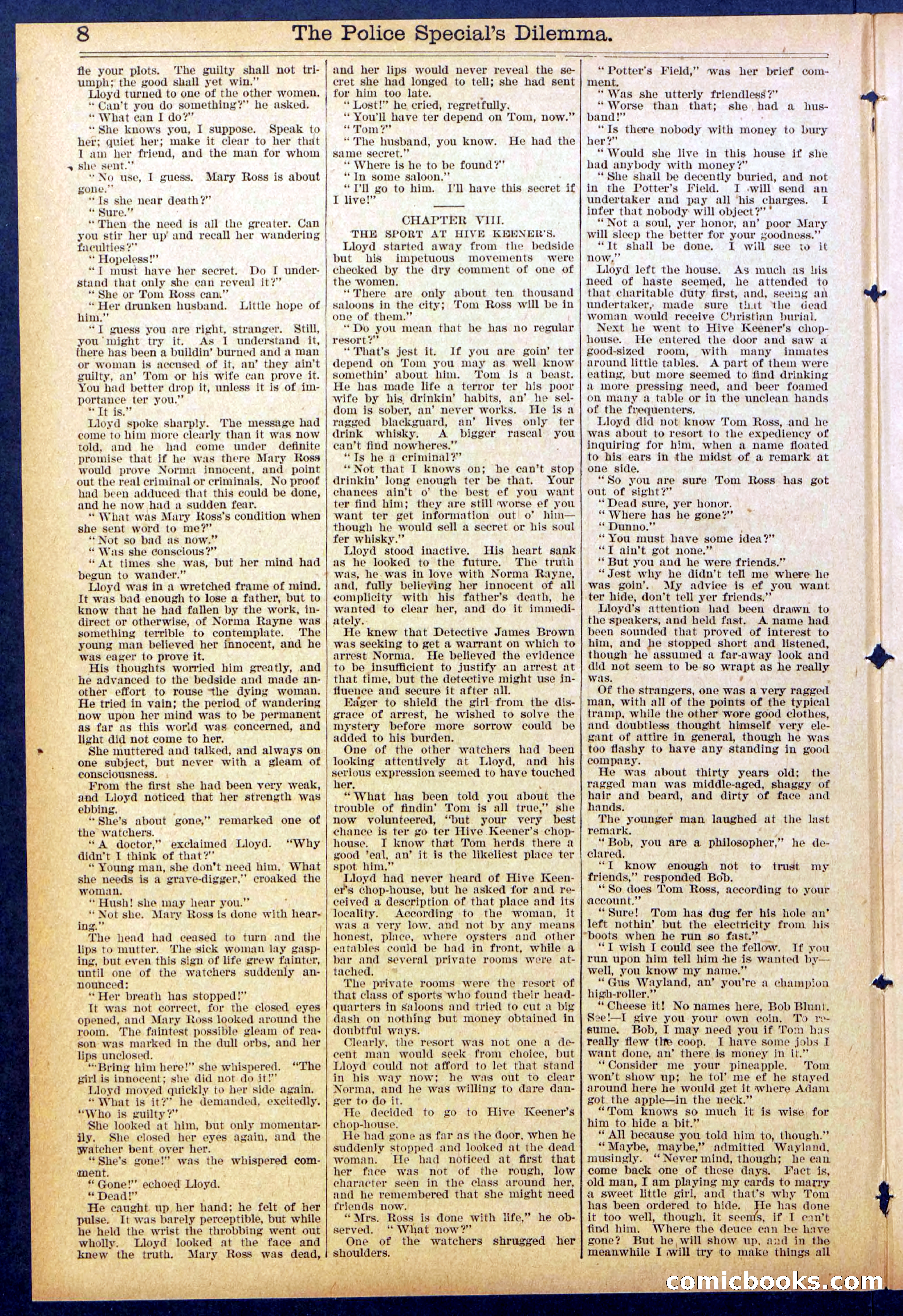 Beadle's Dime Library, No. 864 — page 8 of 32