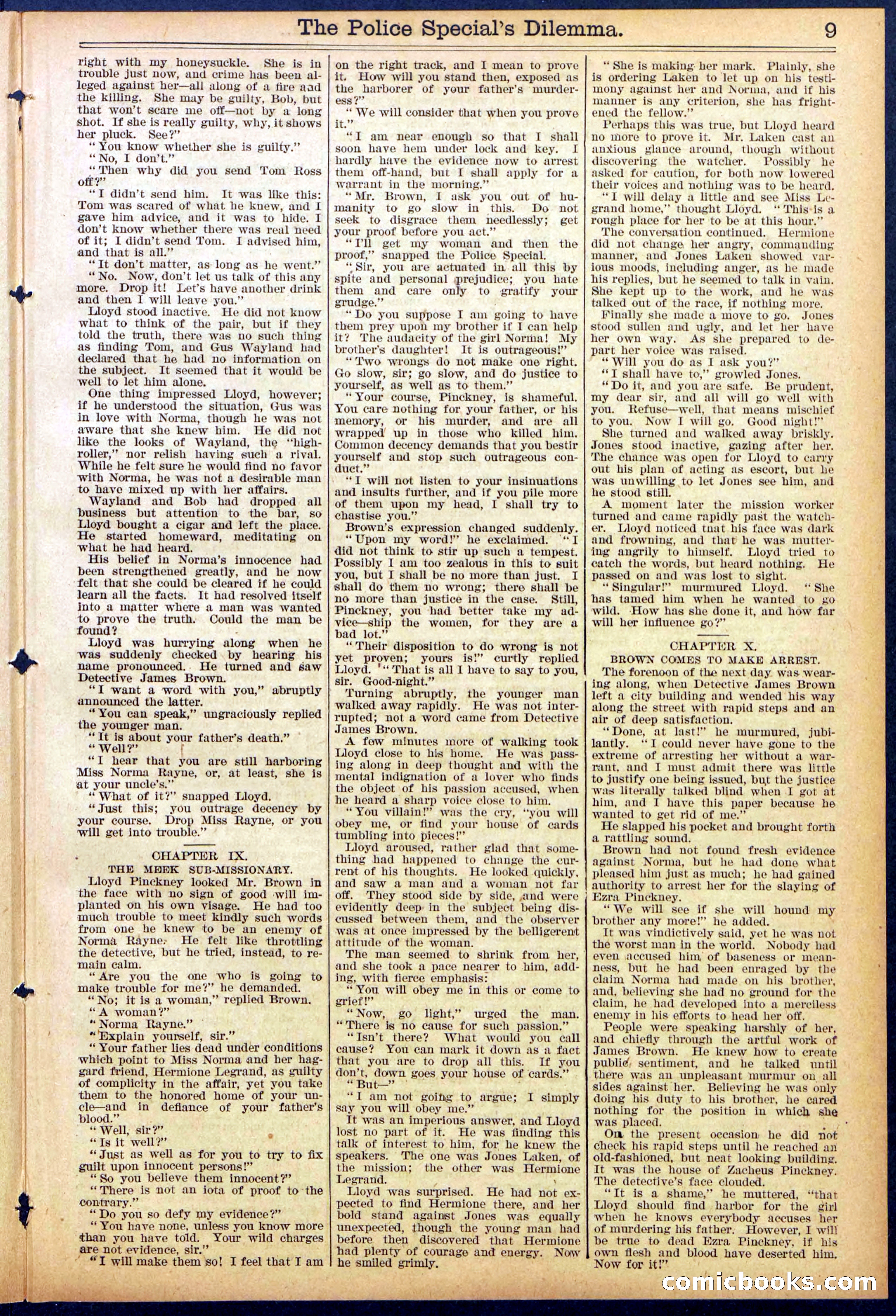 Beadle's Dime Library, No. 864 — page 9 of 32