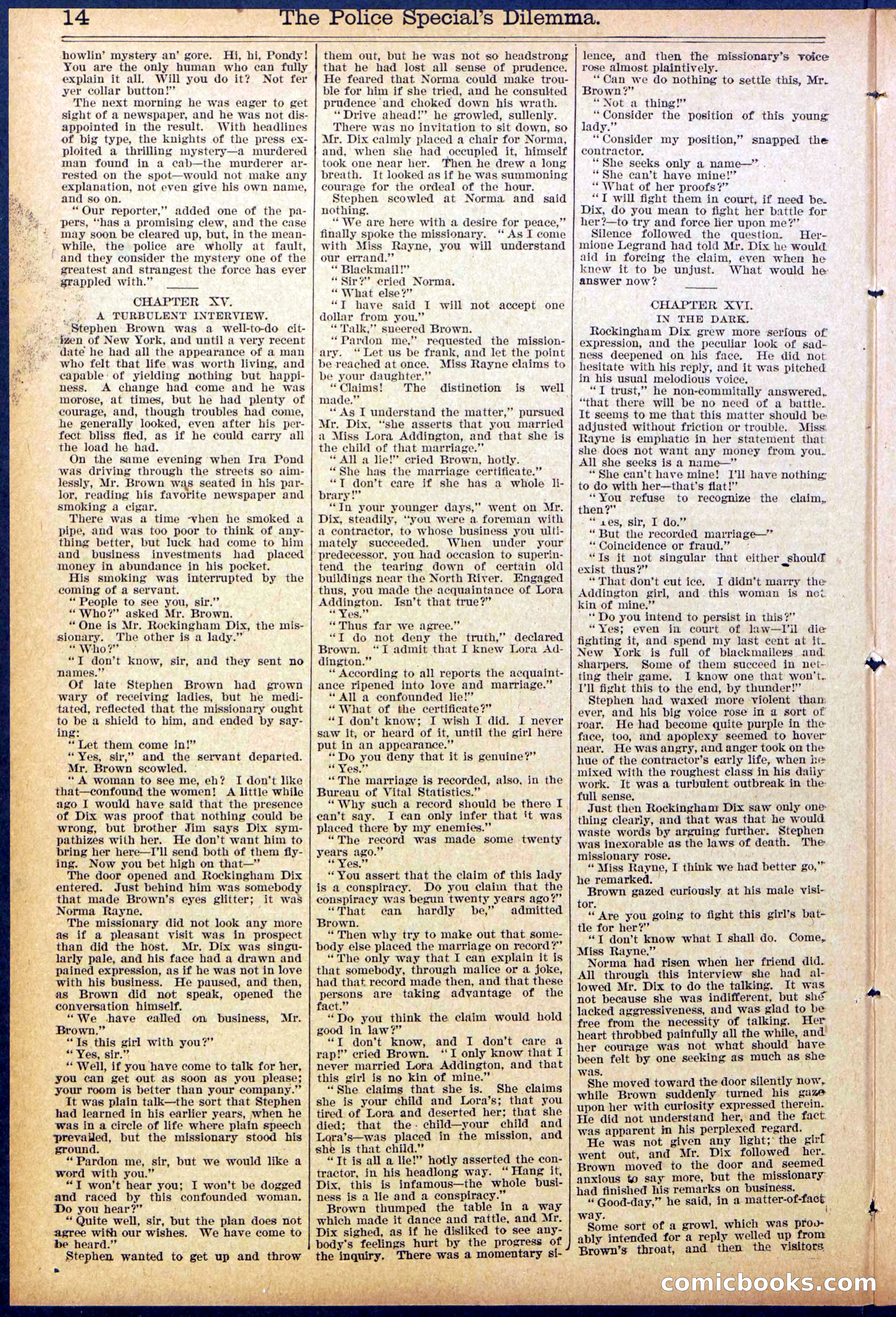Beadle's Dime Library, No. 864 — page 14 of 32