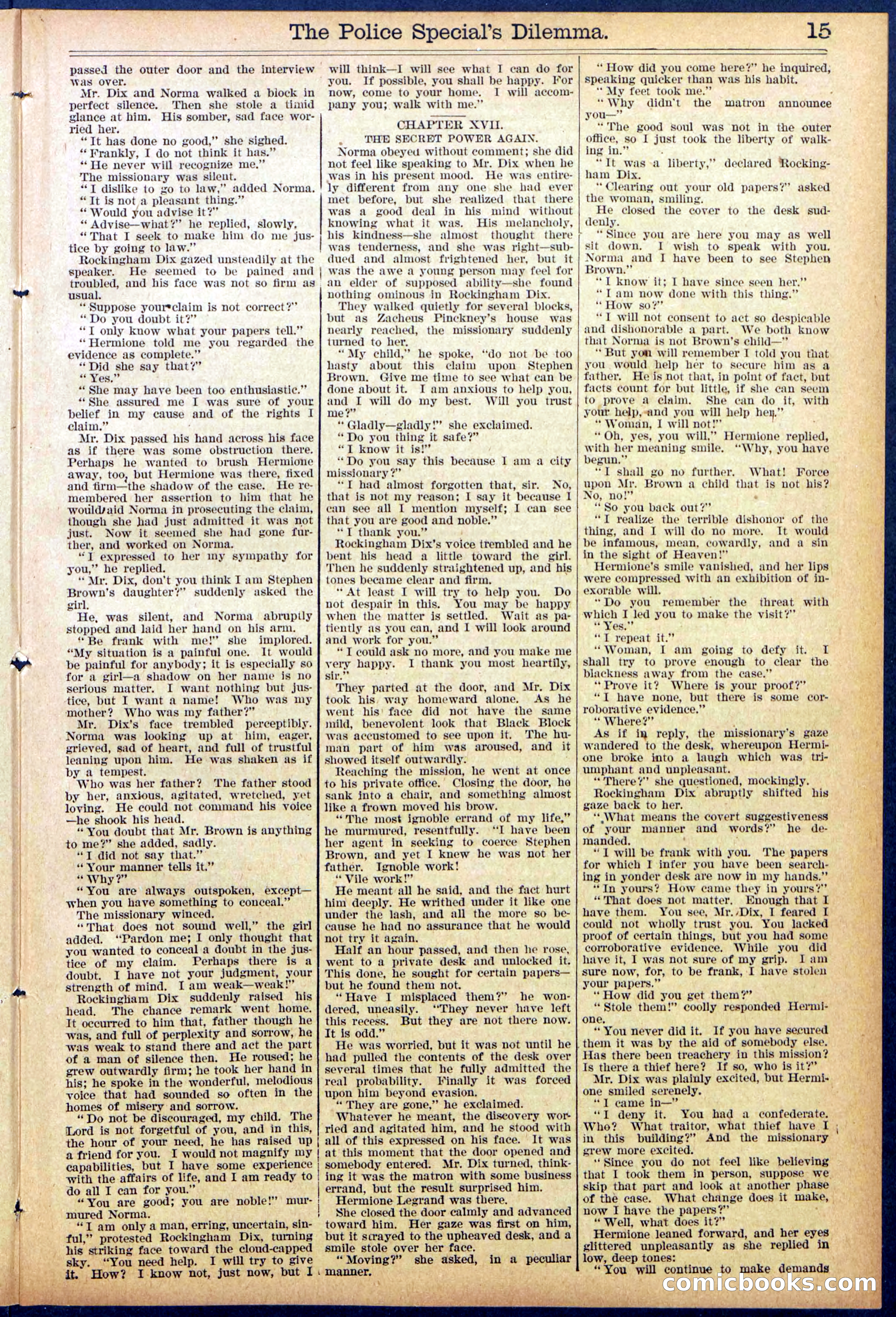 Beadle's Dime Library, No. 864 — page 15 of 32