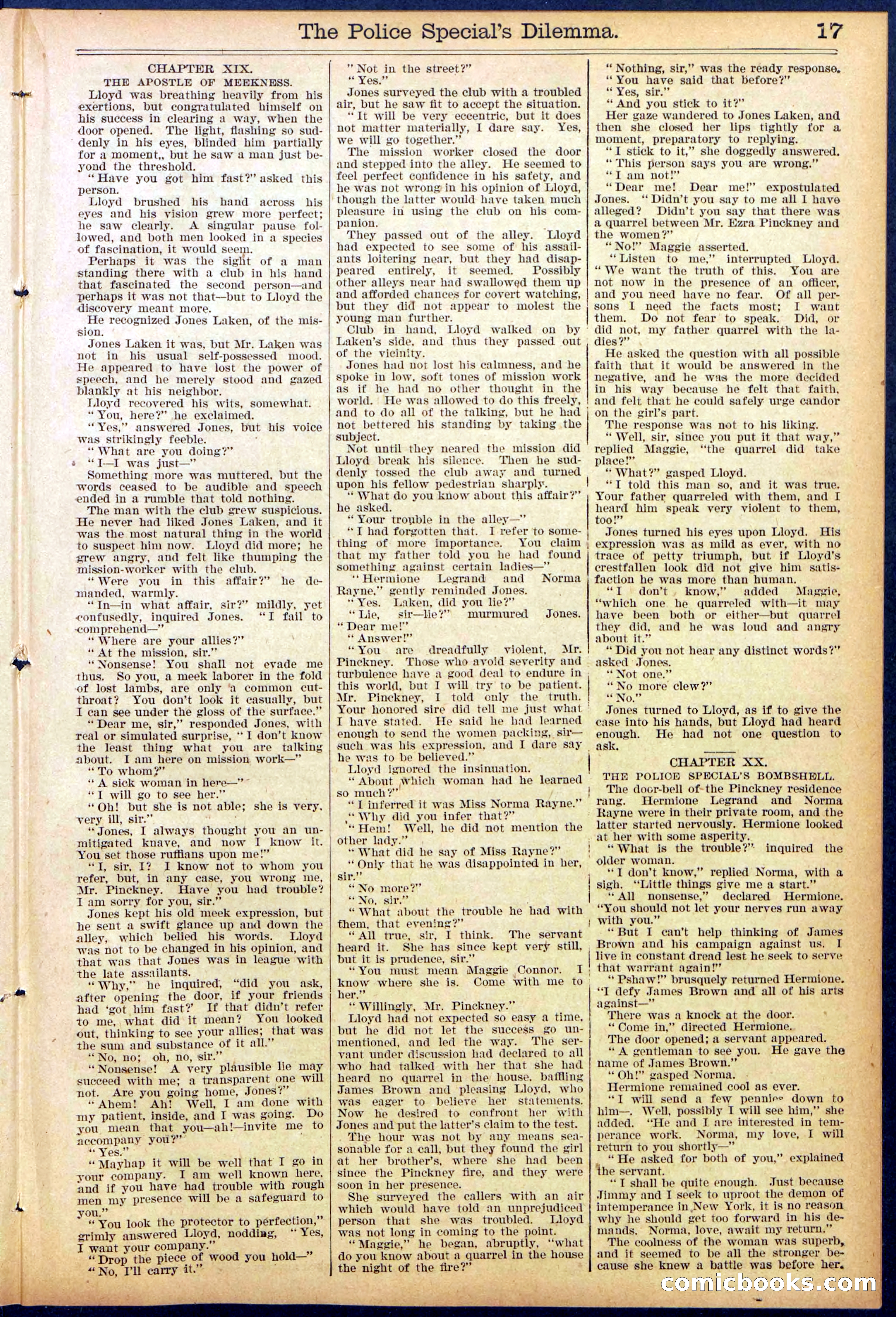 Beadle's Dime Library, No. 864 — page 17 of 32