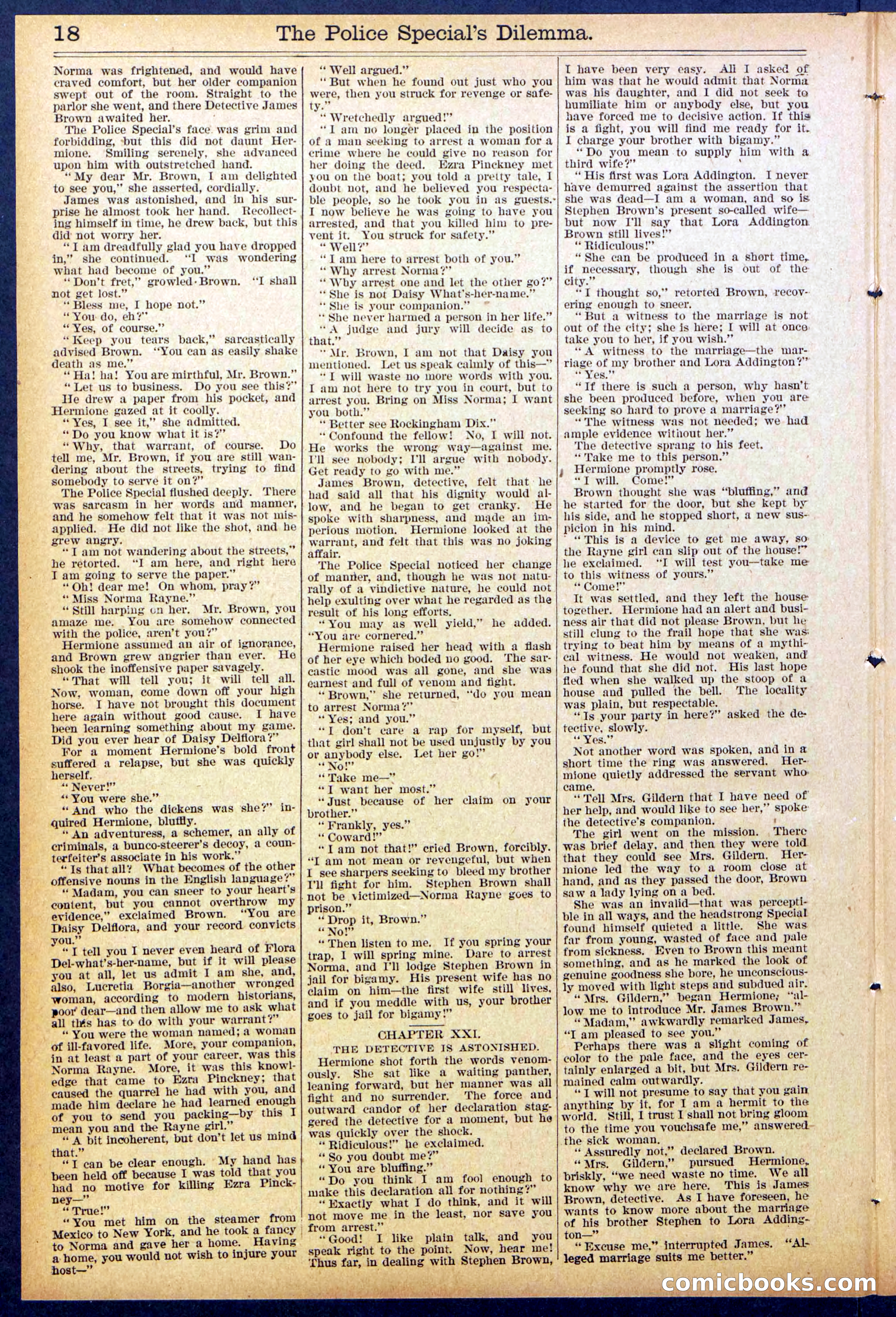Beadle's Dime Library, No. 864 — page 18 of 32