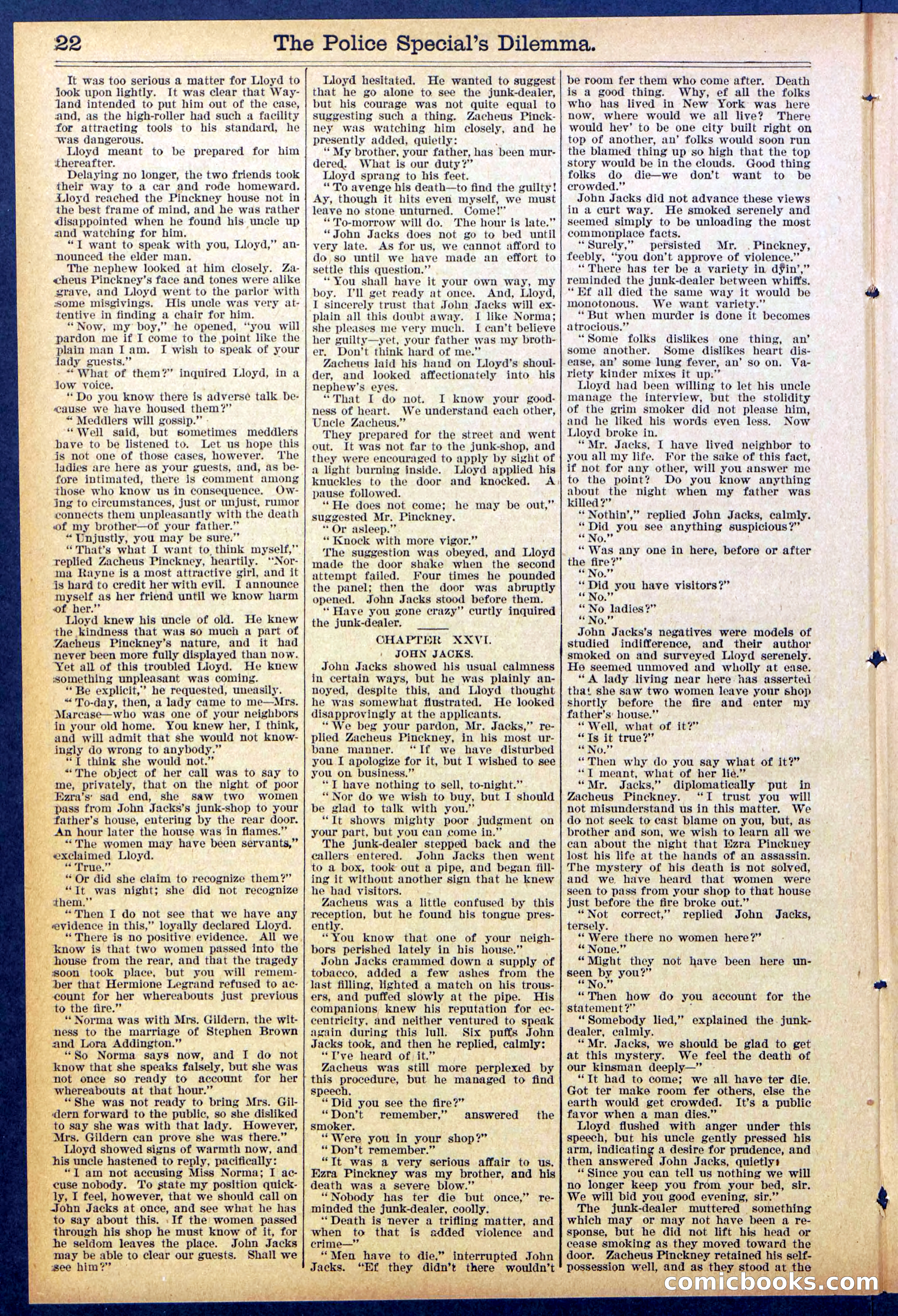 Beadle's Dime Library, No. 864 — page 22 of 32