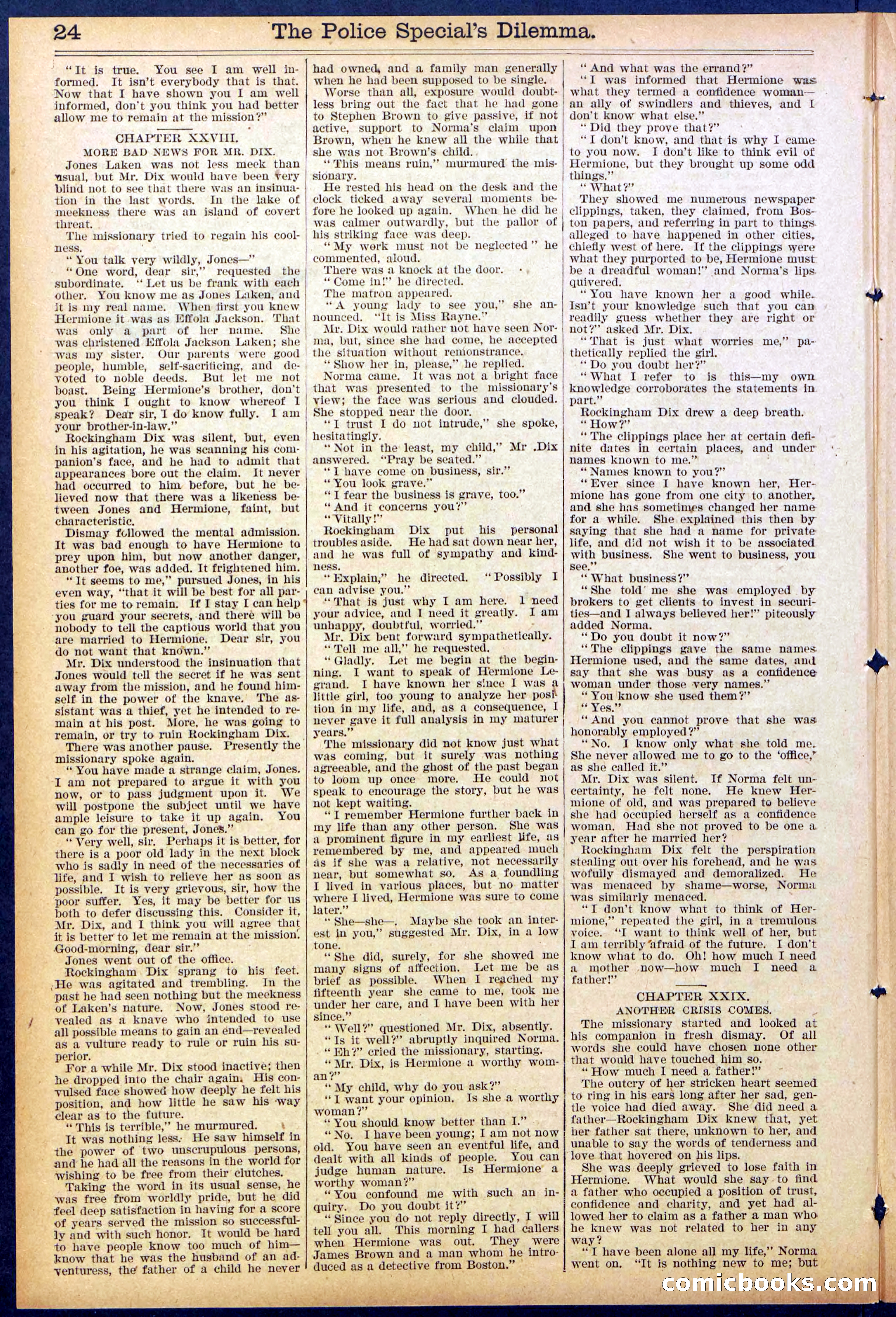 Beadle's Dime Library, No. 864 — page 24 of 32