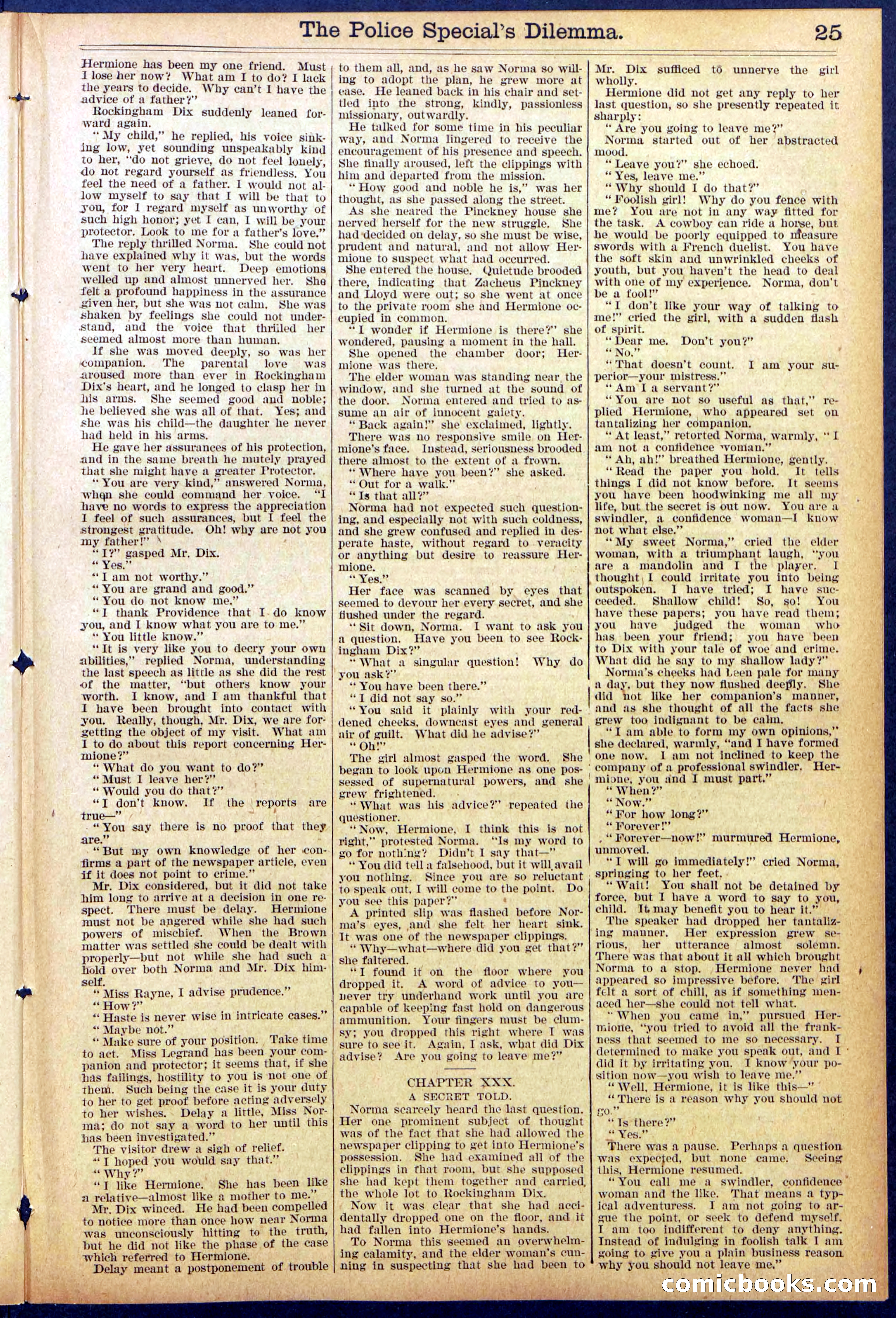 Beadle's Dime Library, No. 864 — page 25 of 32