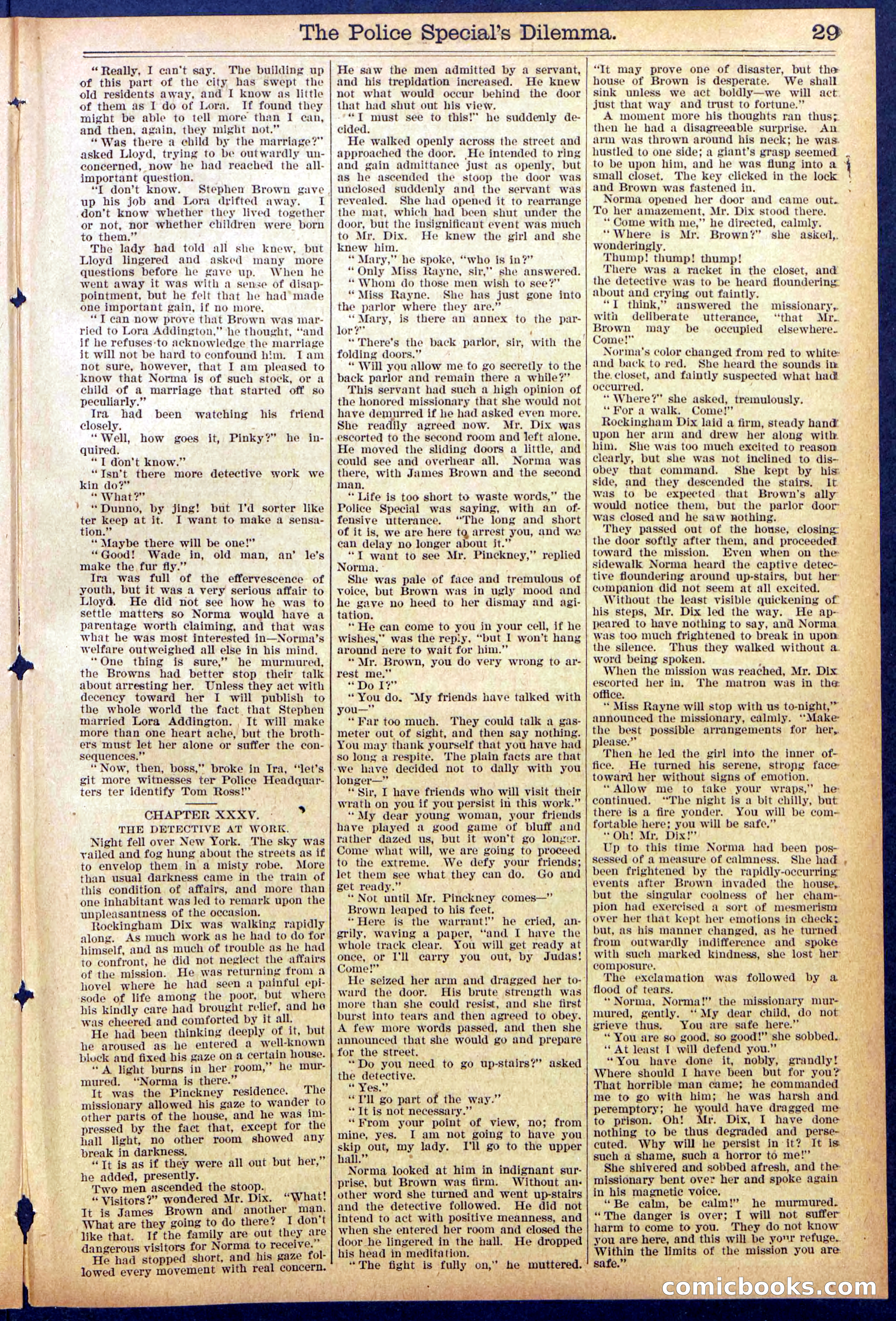 Beadle's Dime Library, No. 864 — page 29 of 32
