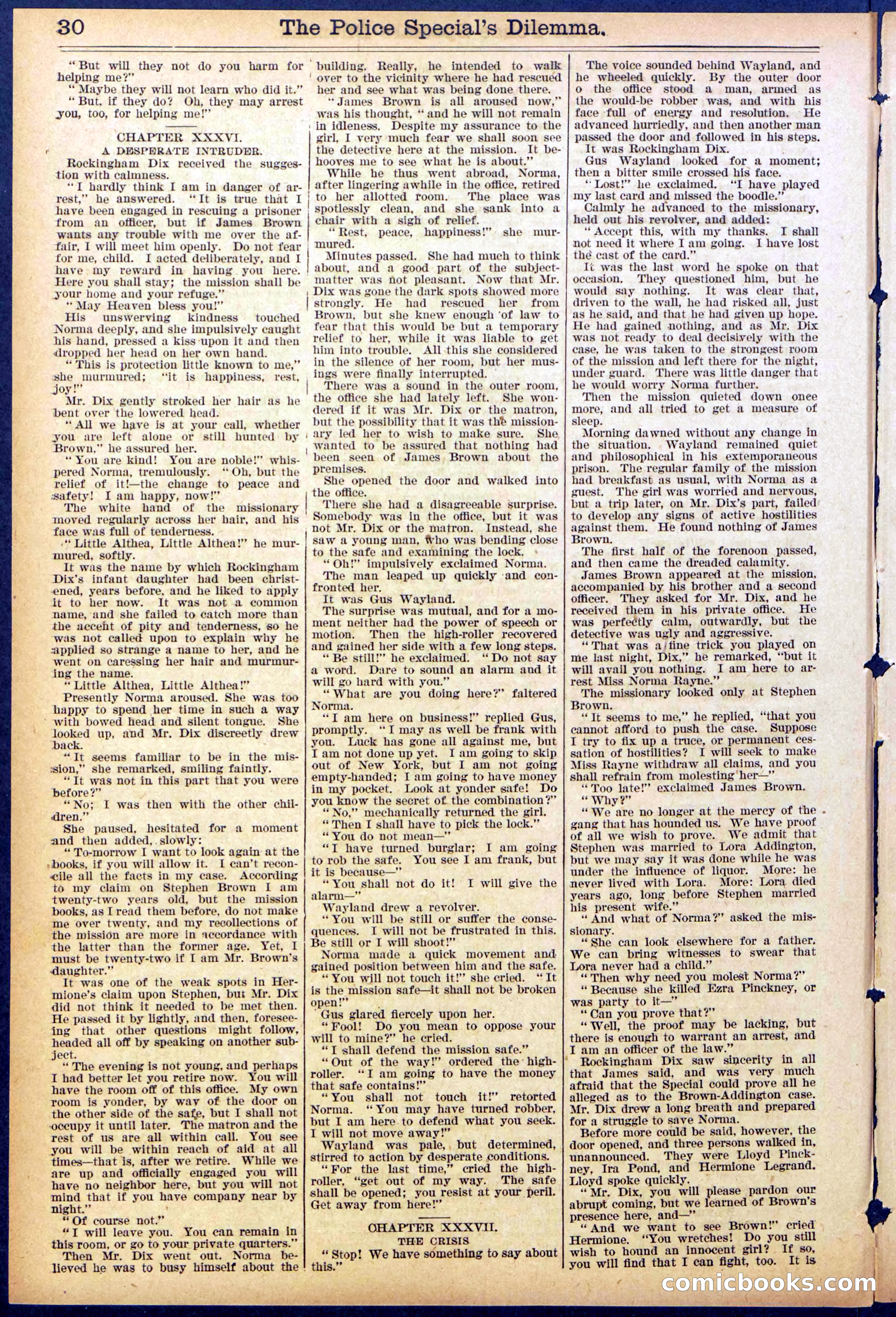 Beadle's Dime Library, No. 864 — page 30 of 32
