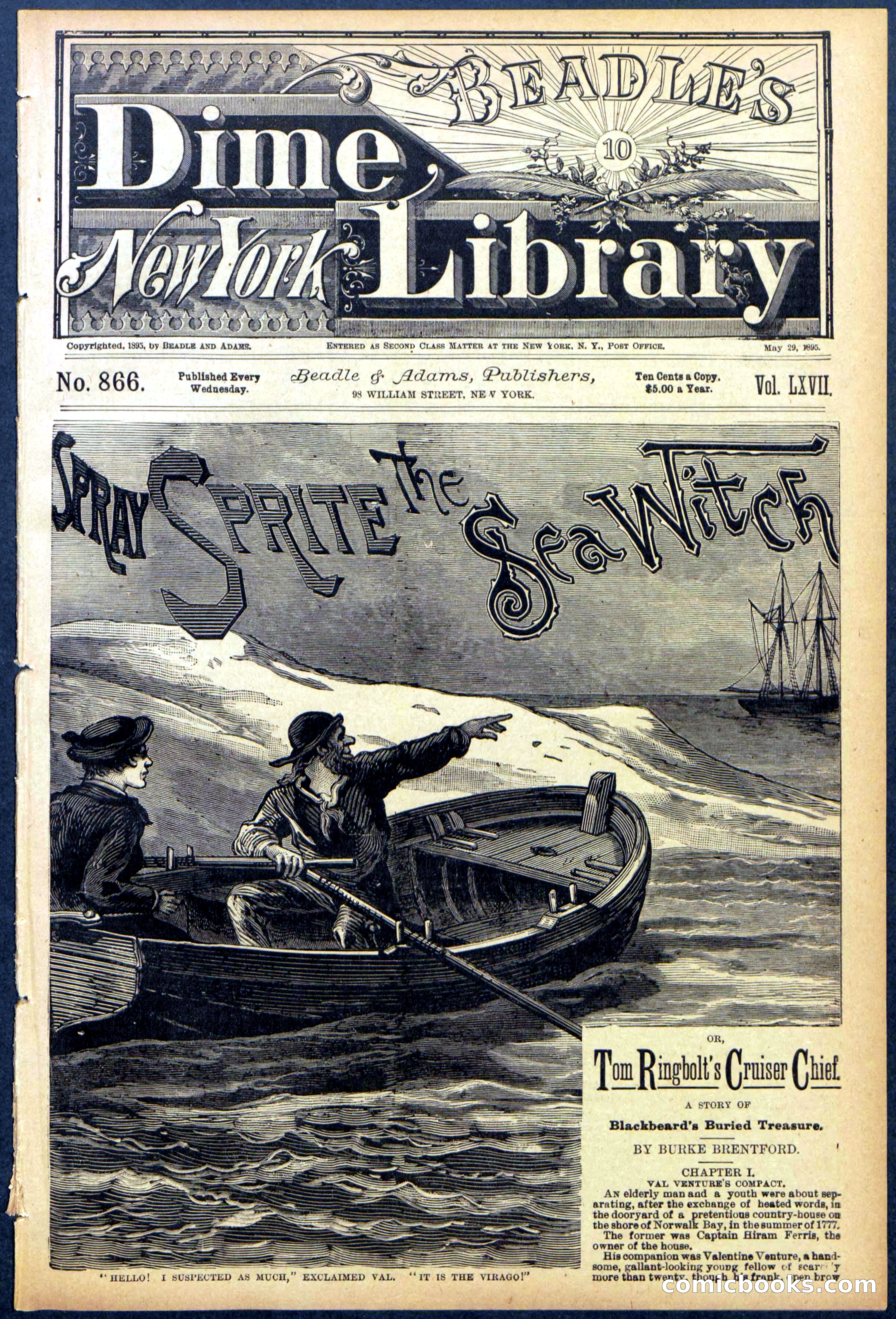 Beadle's Dime Library No. 866 — page 1 of 32