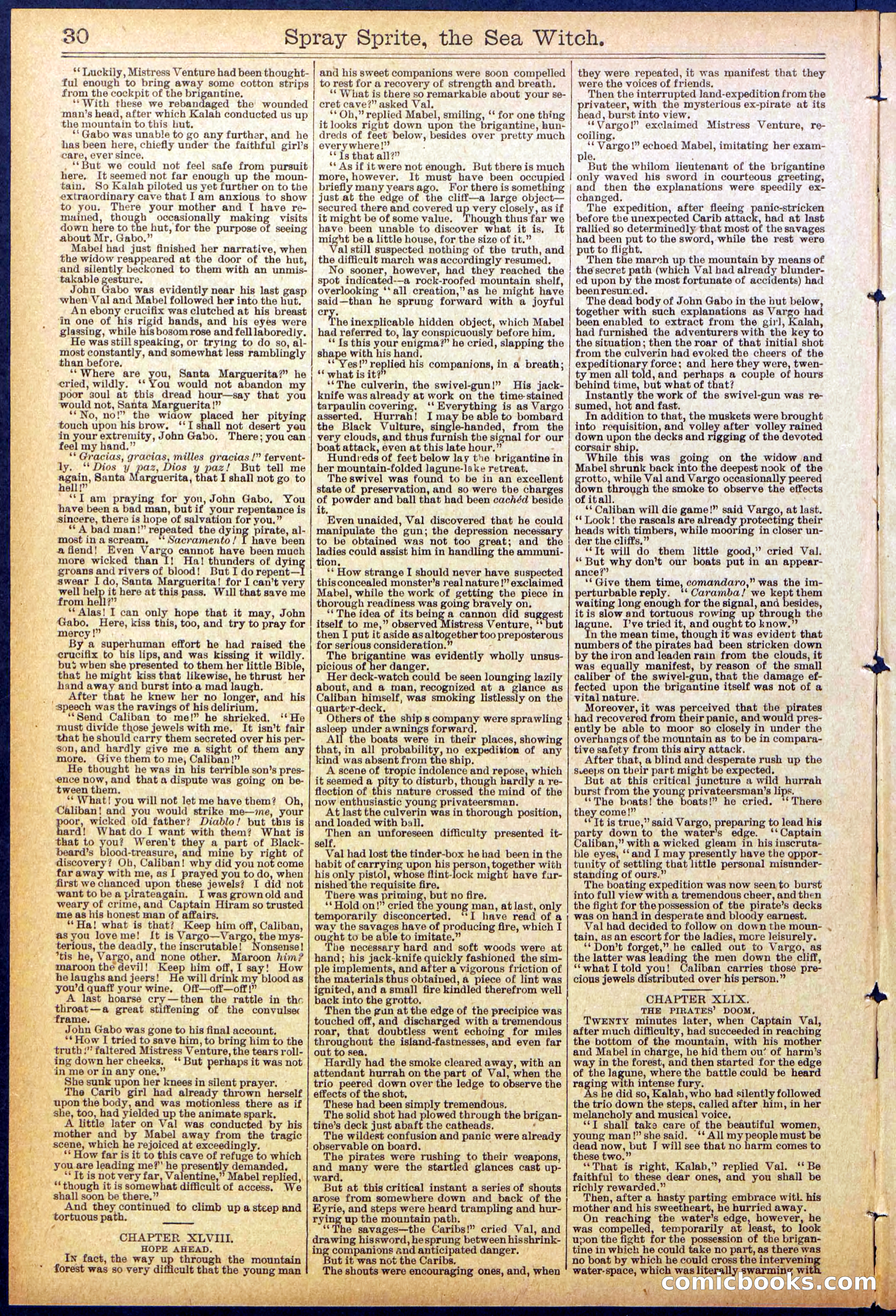 Beadle's Dime Library No. 866 — page 30 of 32
