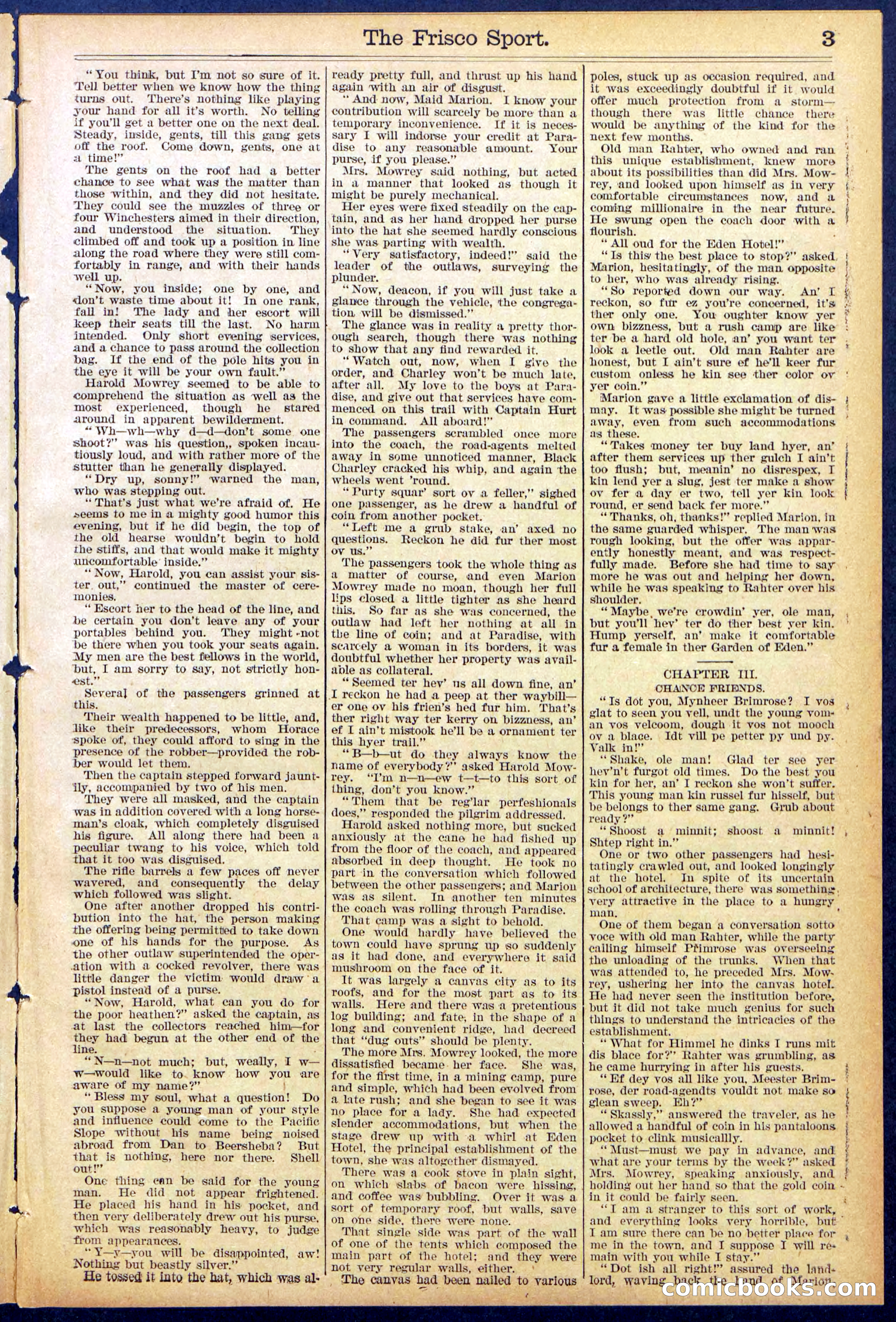 Beadle's New York Dime Library, No. 867 — page 3 of 32