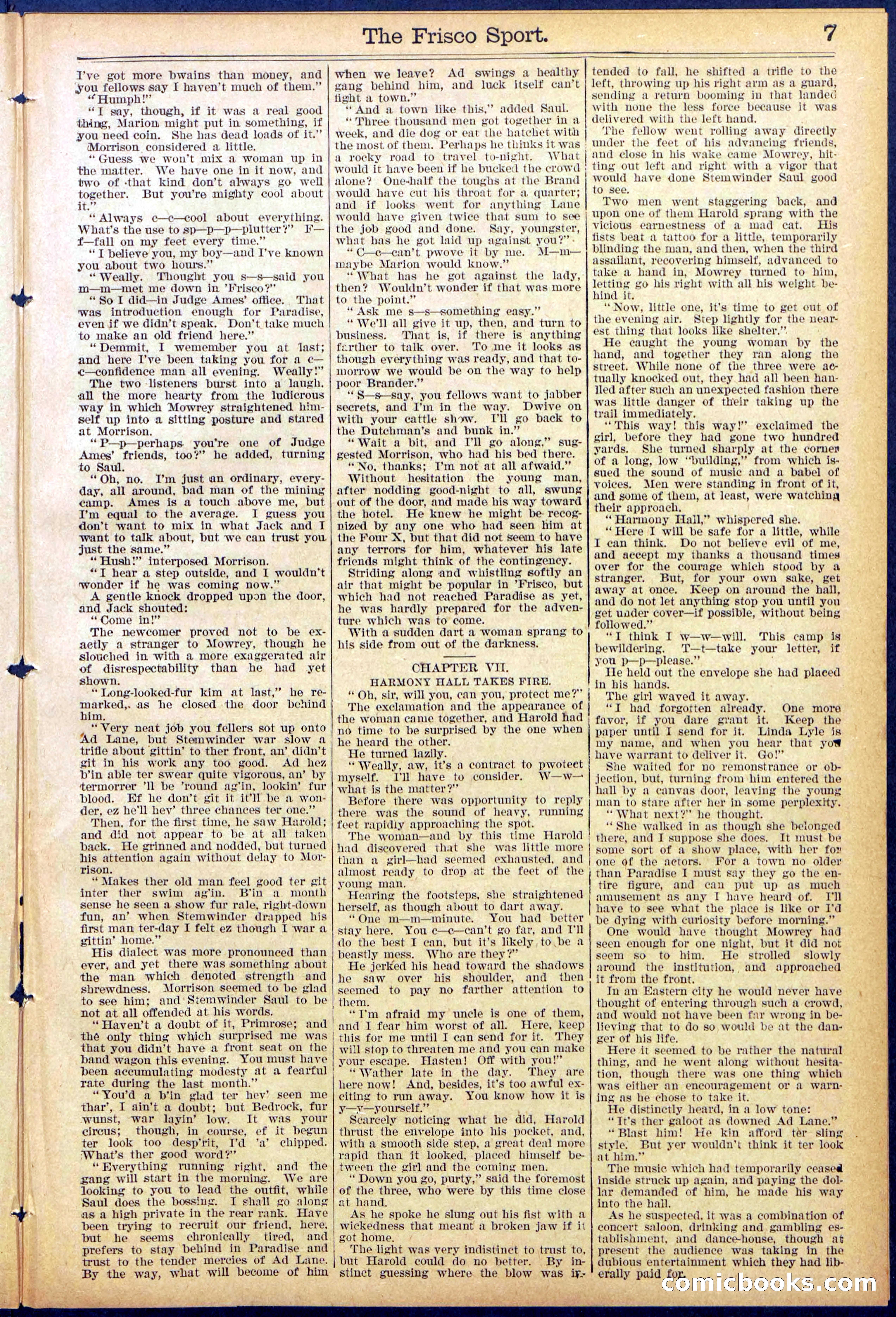 Beadle's New York Dime Library, No. 867 — page 7 of 32