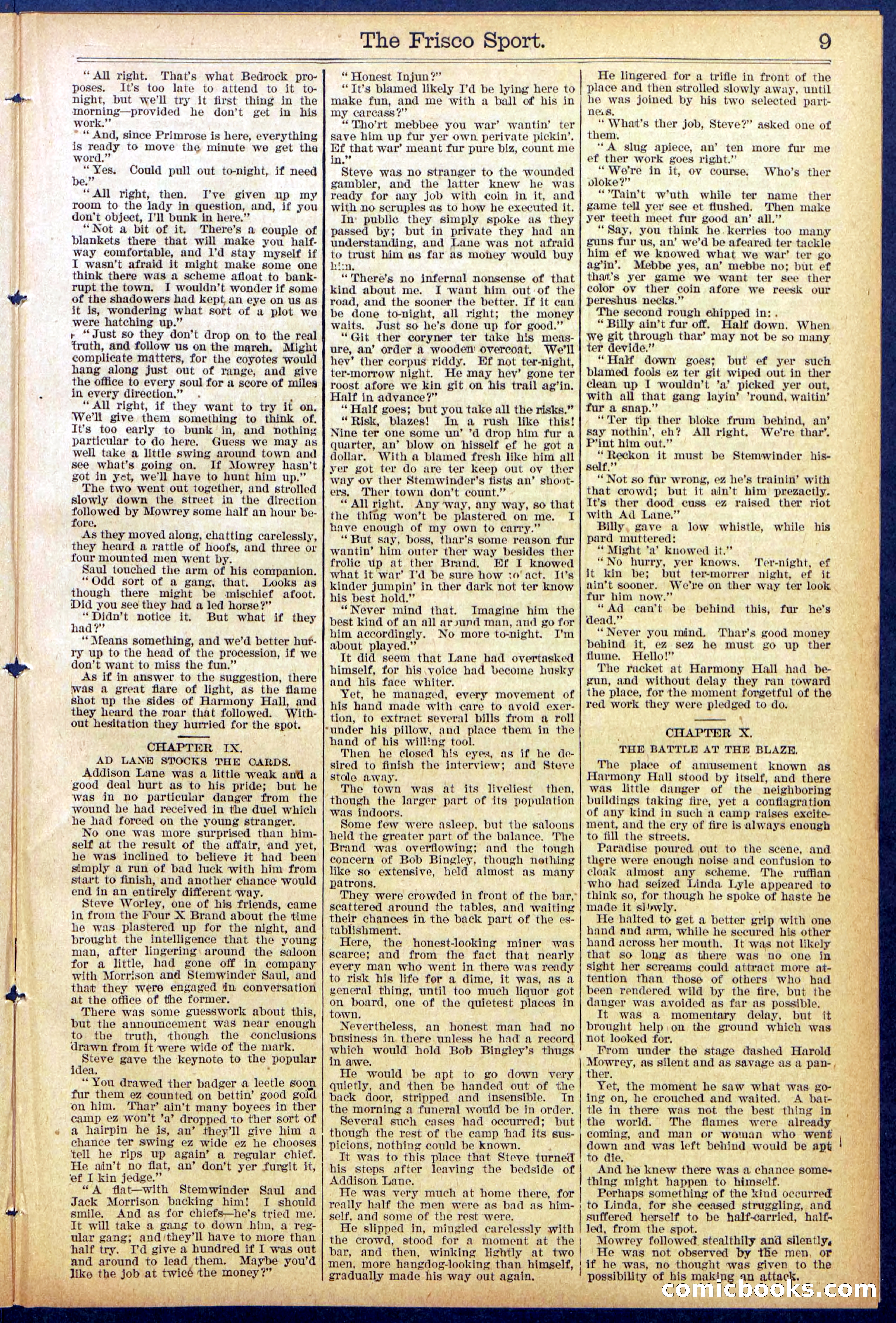 Beadle's New York Dime Library, No. 867 — page 9 of 32
