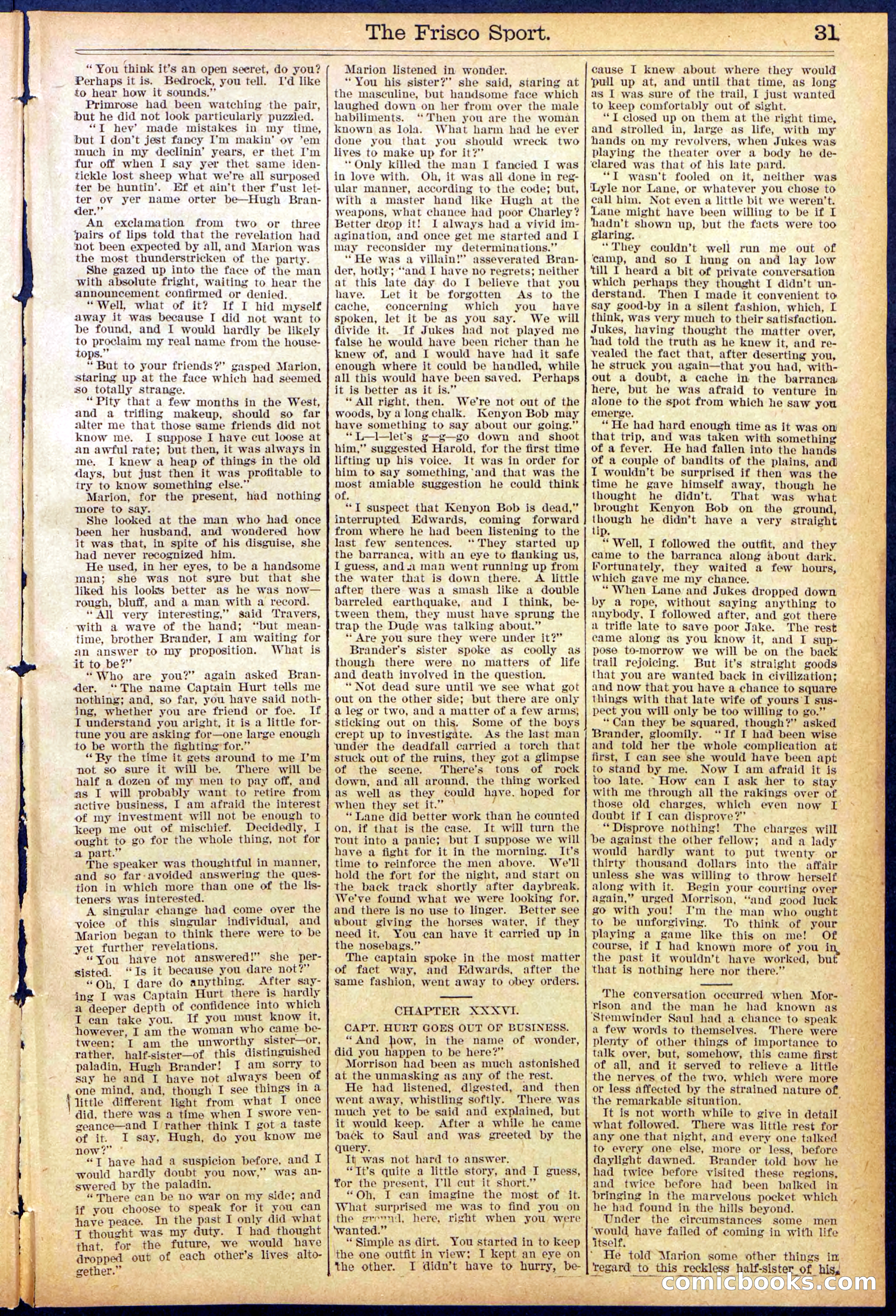 Beadle's New York Dime Library, No. 867 — page 31 of 32