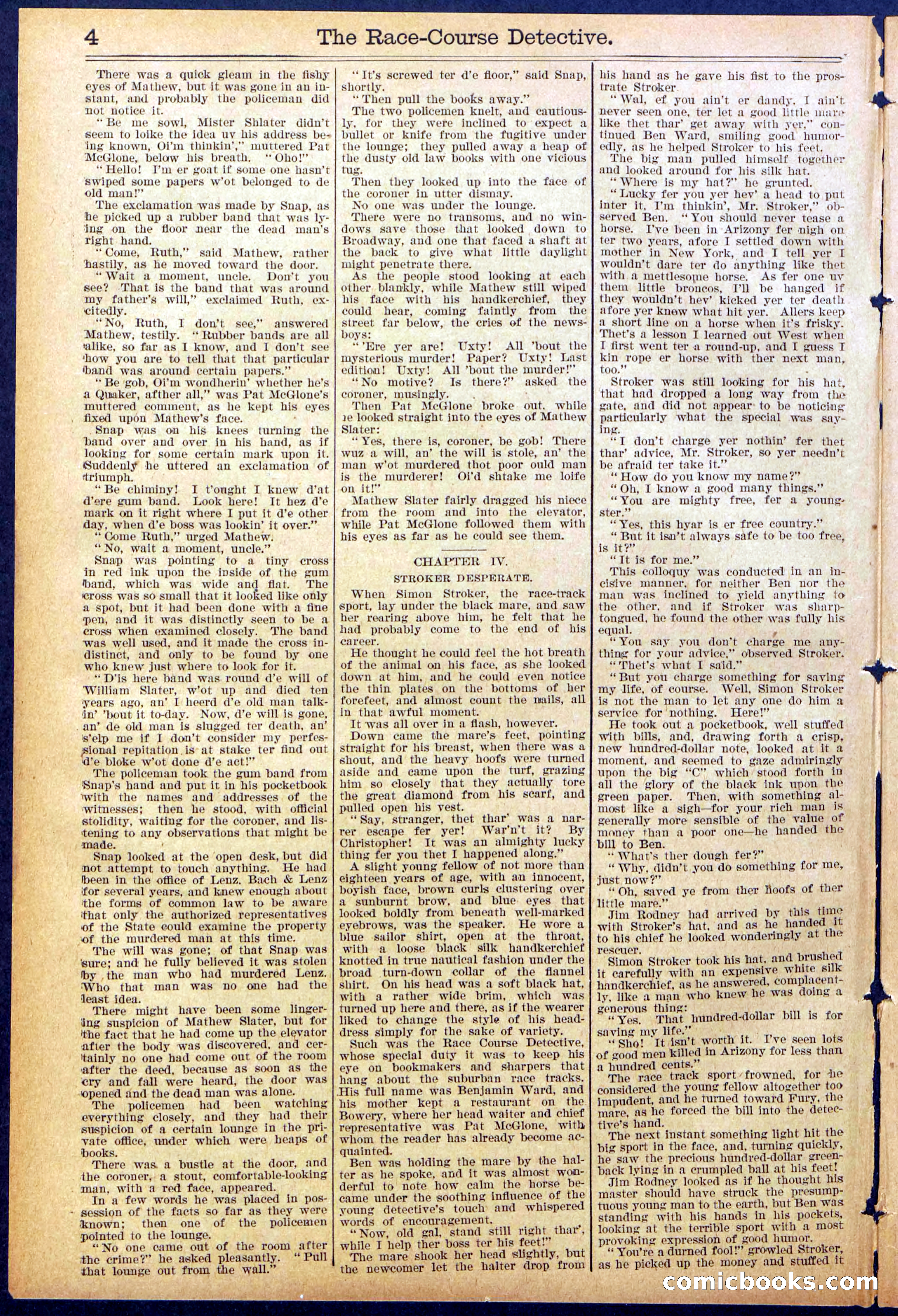 Beadle's Dime Library No. 868 — page 4 of 32