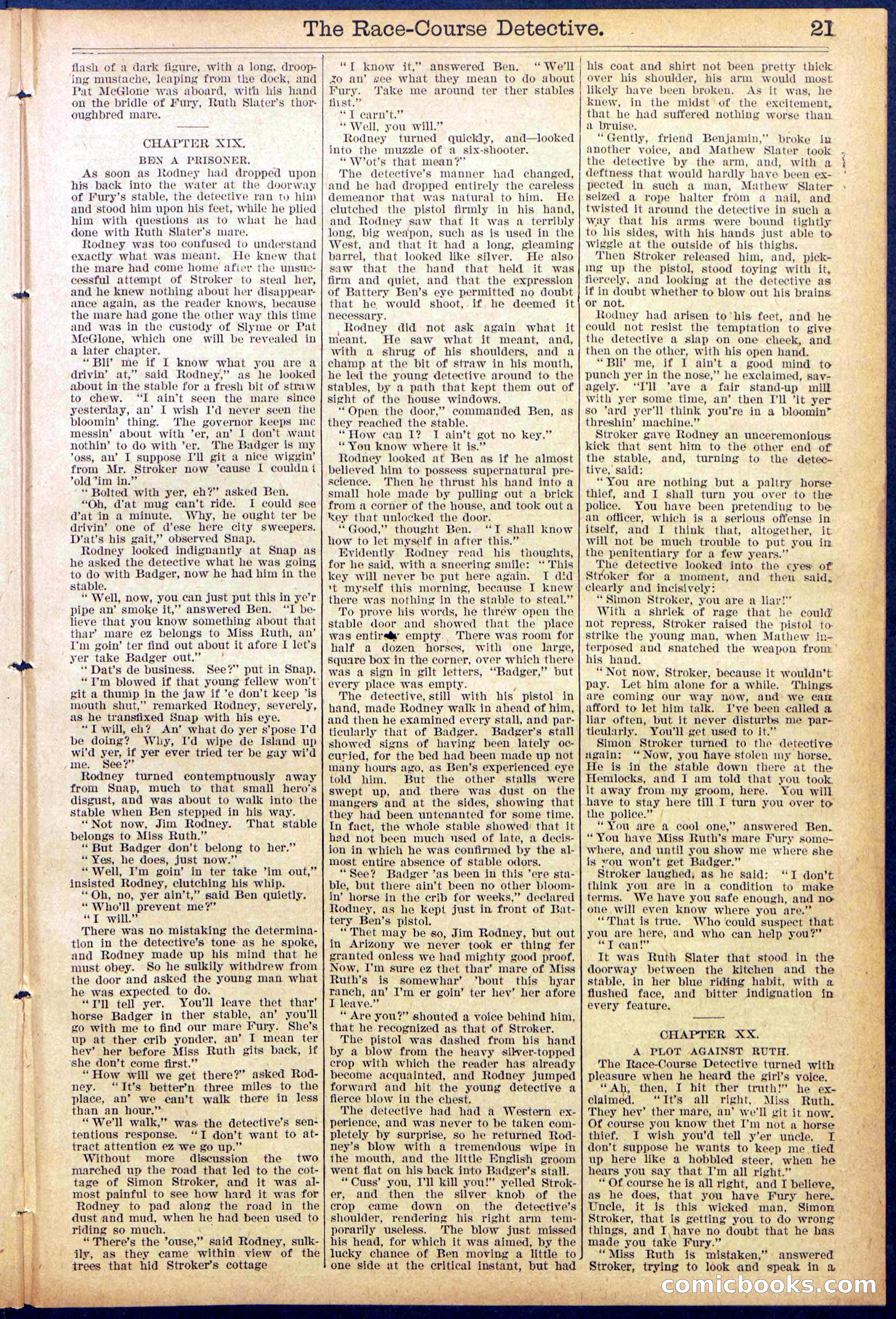 Beadle's Dime Library No. 868 — page 21 of 32