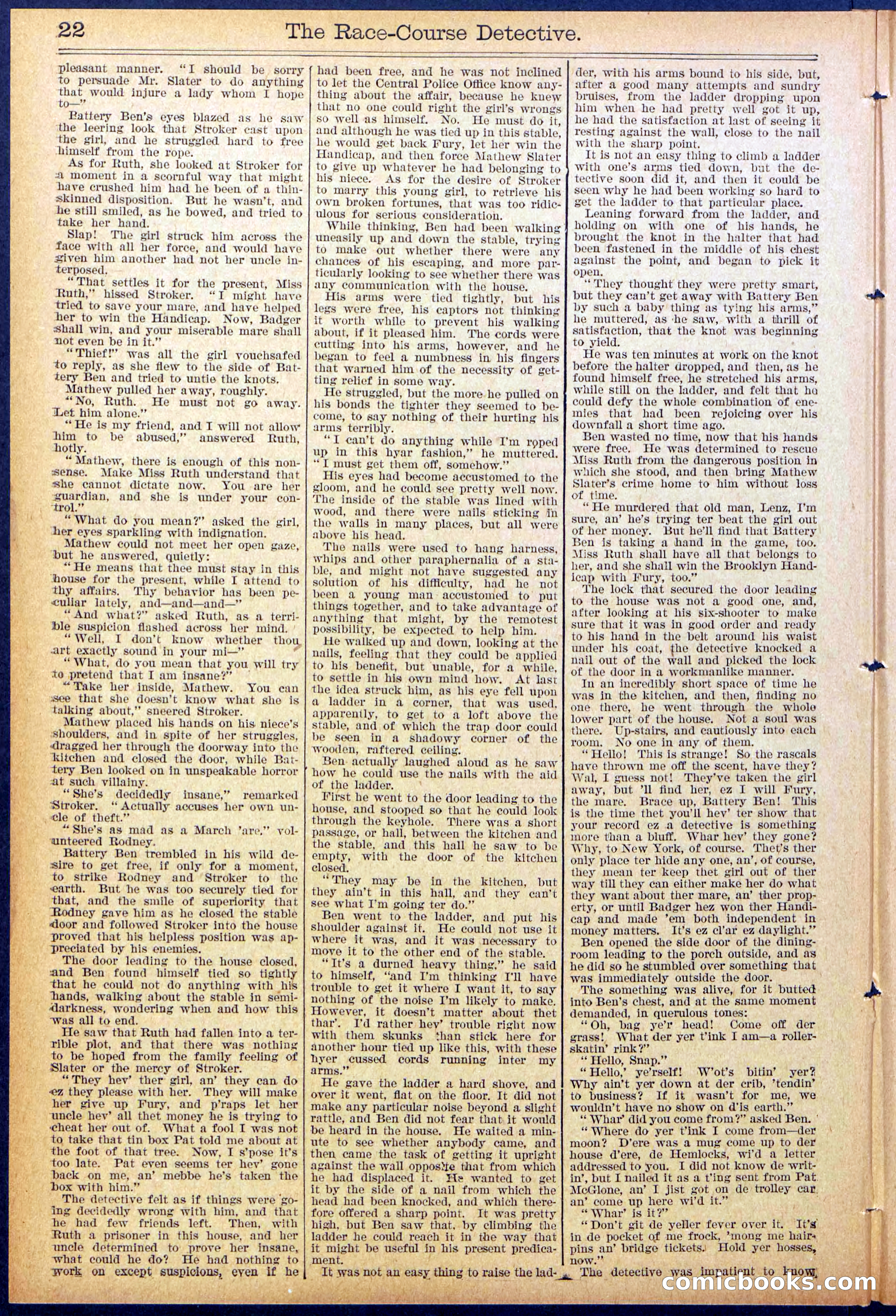 Beadle's Dime Library No. 868 — page 22 of 32