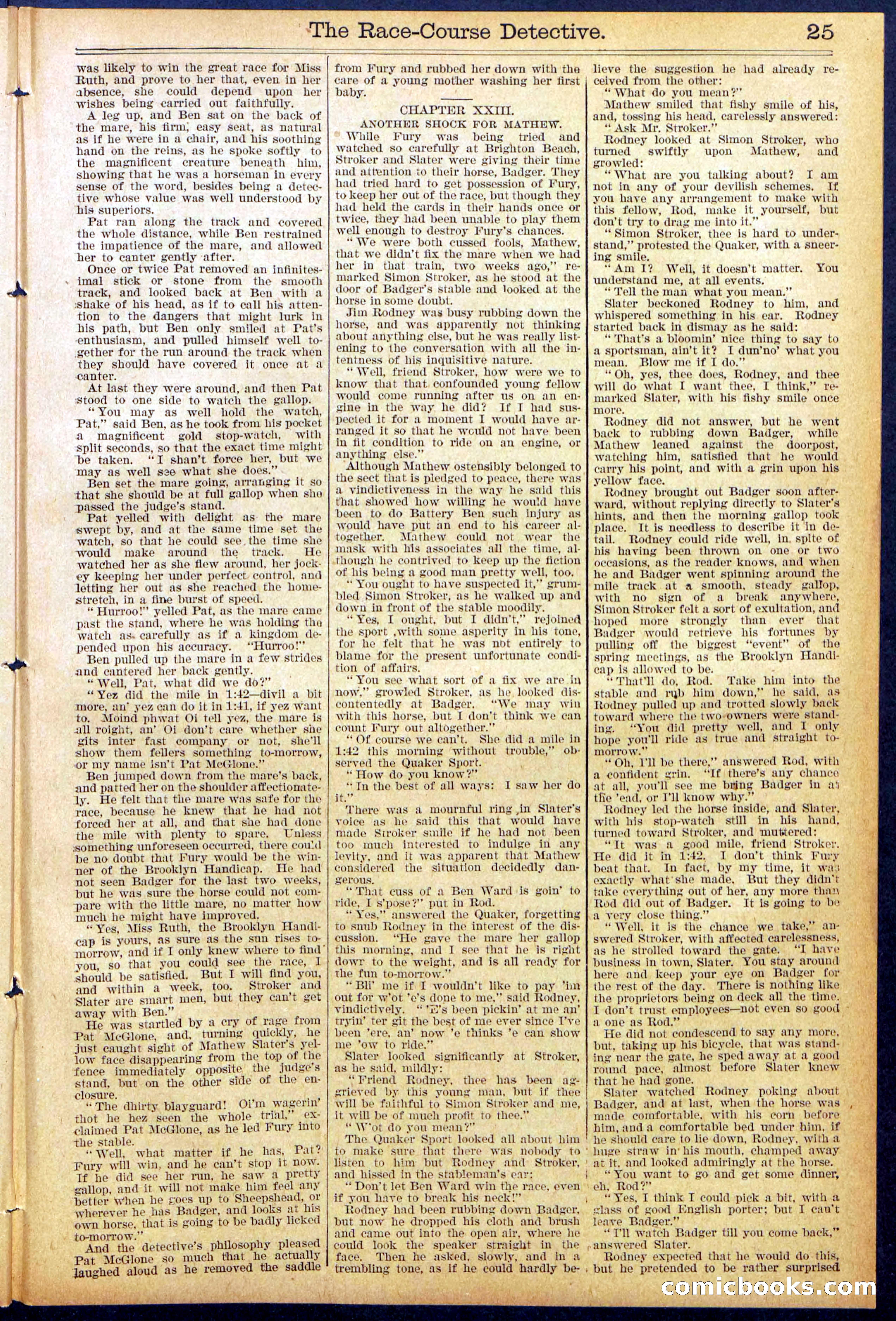 Beadle's Dime Library No. 868 — page 25 of 32