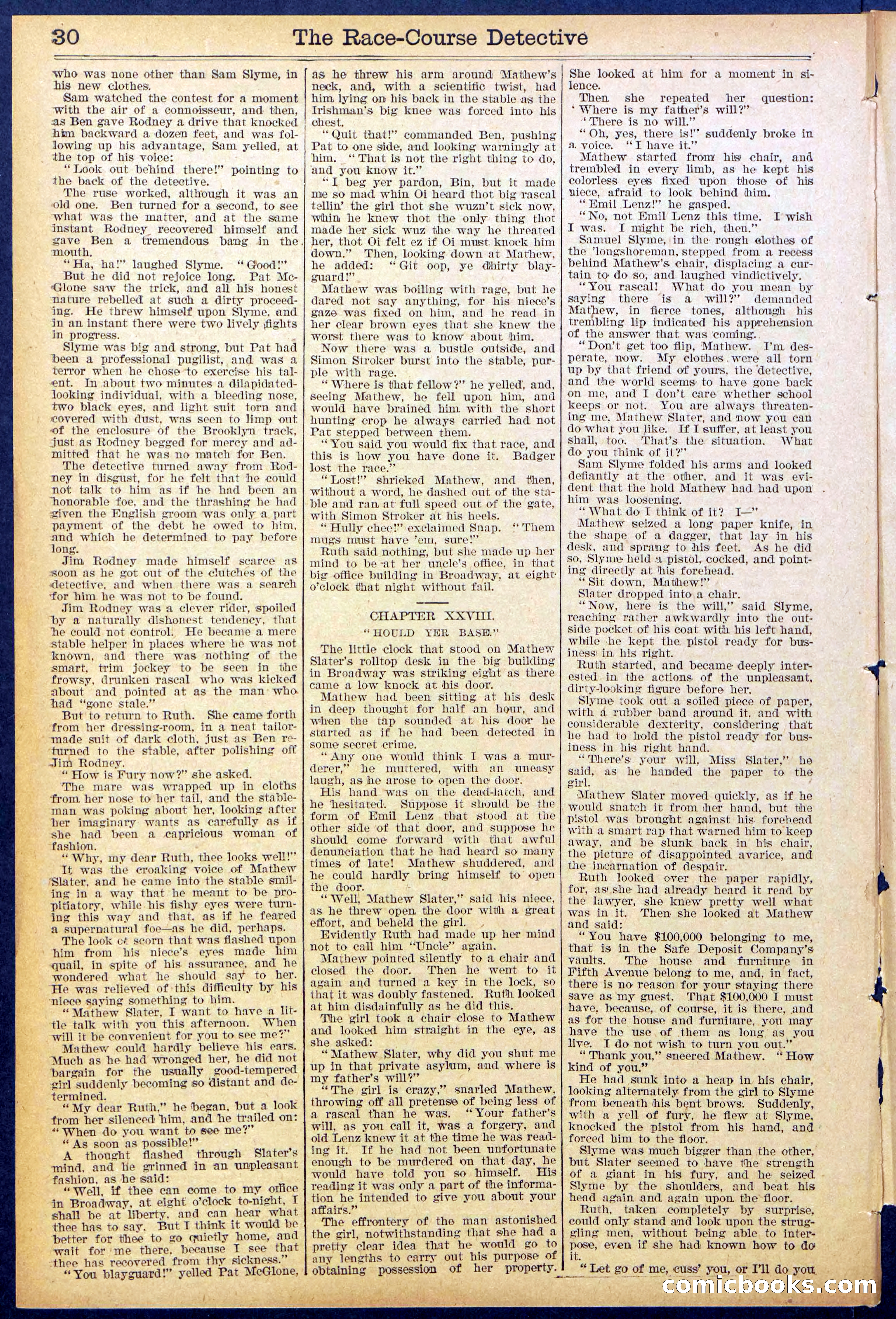 Beadle's Dime Library No. 868 — page 30 of 32