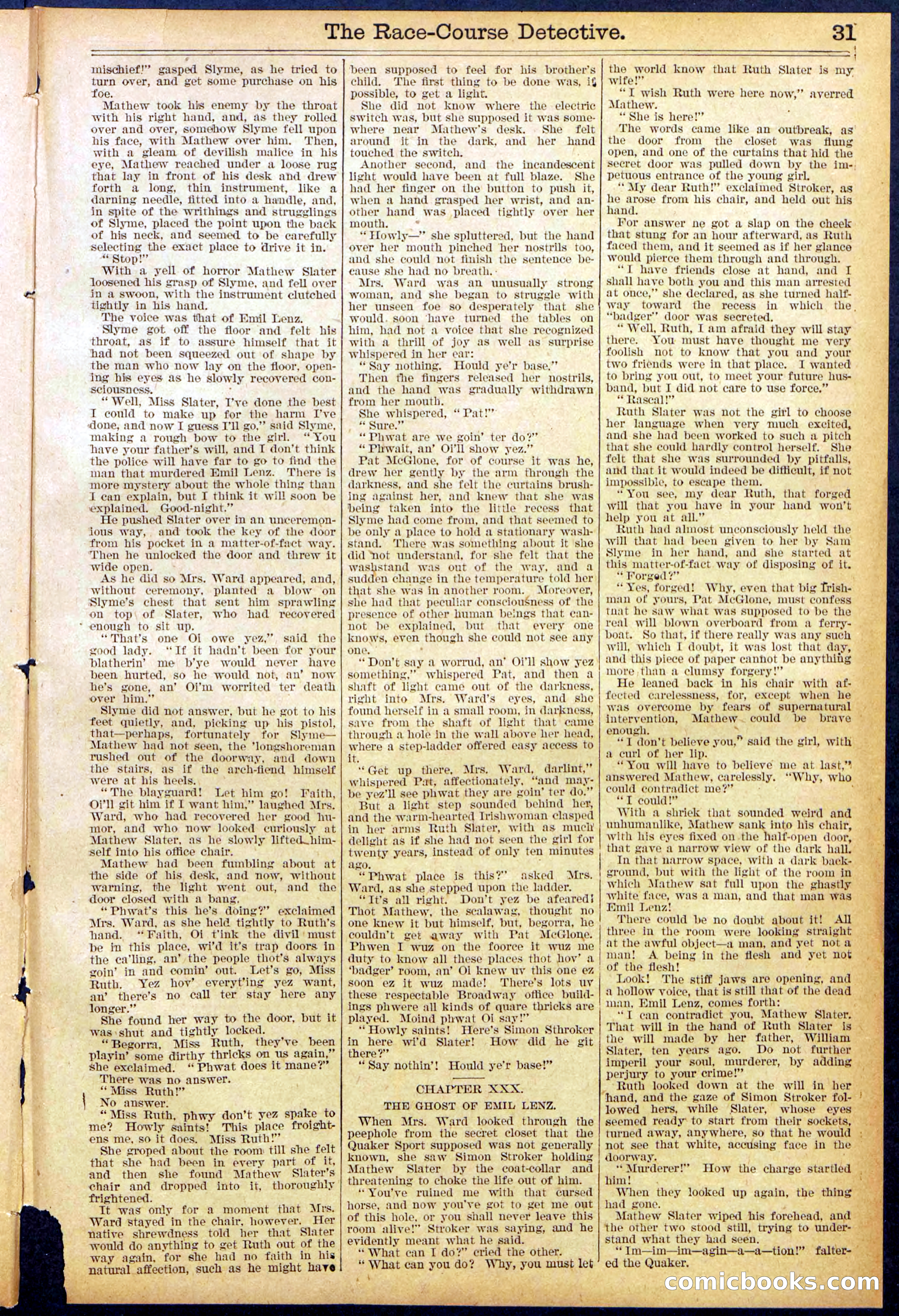 Beadle's Dime Library No. 868 — page 31 of 32