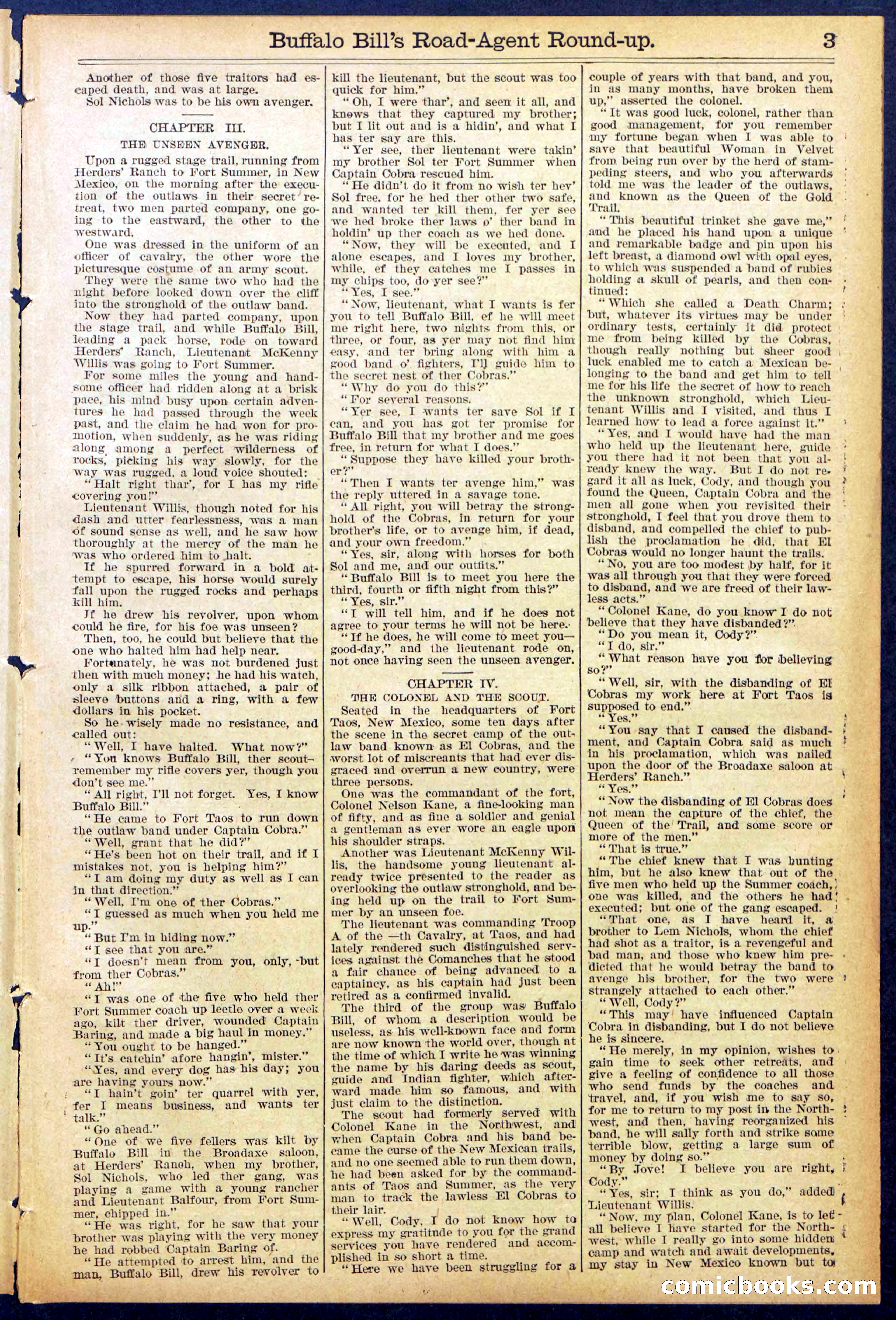 Beadle's Dime Library No. 869 — page 3 of 32
