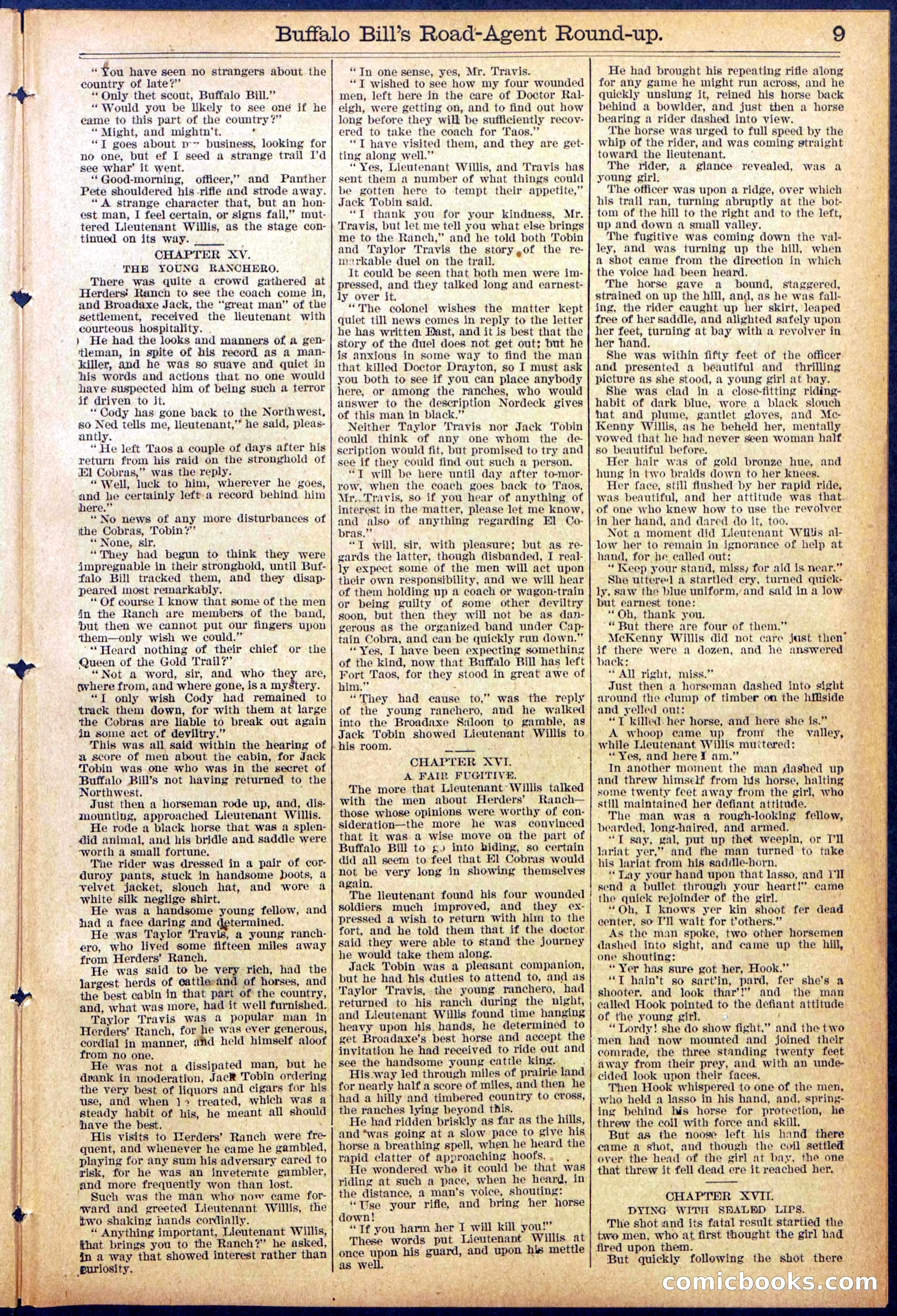 Beadle's Dime Library No. 869 — page 9 of 32