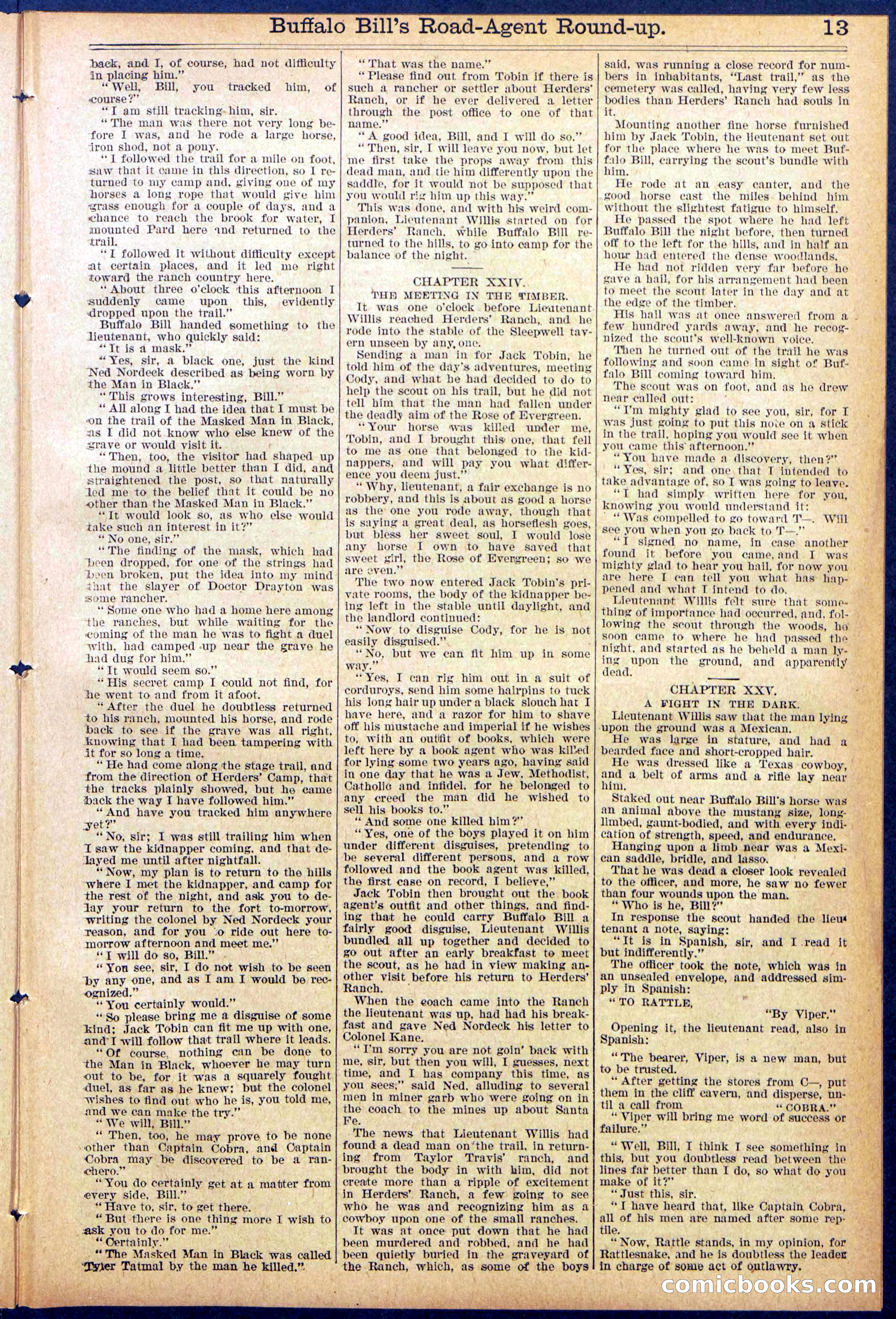 Beadle's Dime Library No. 869 — page 13 of 32