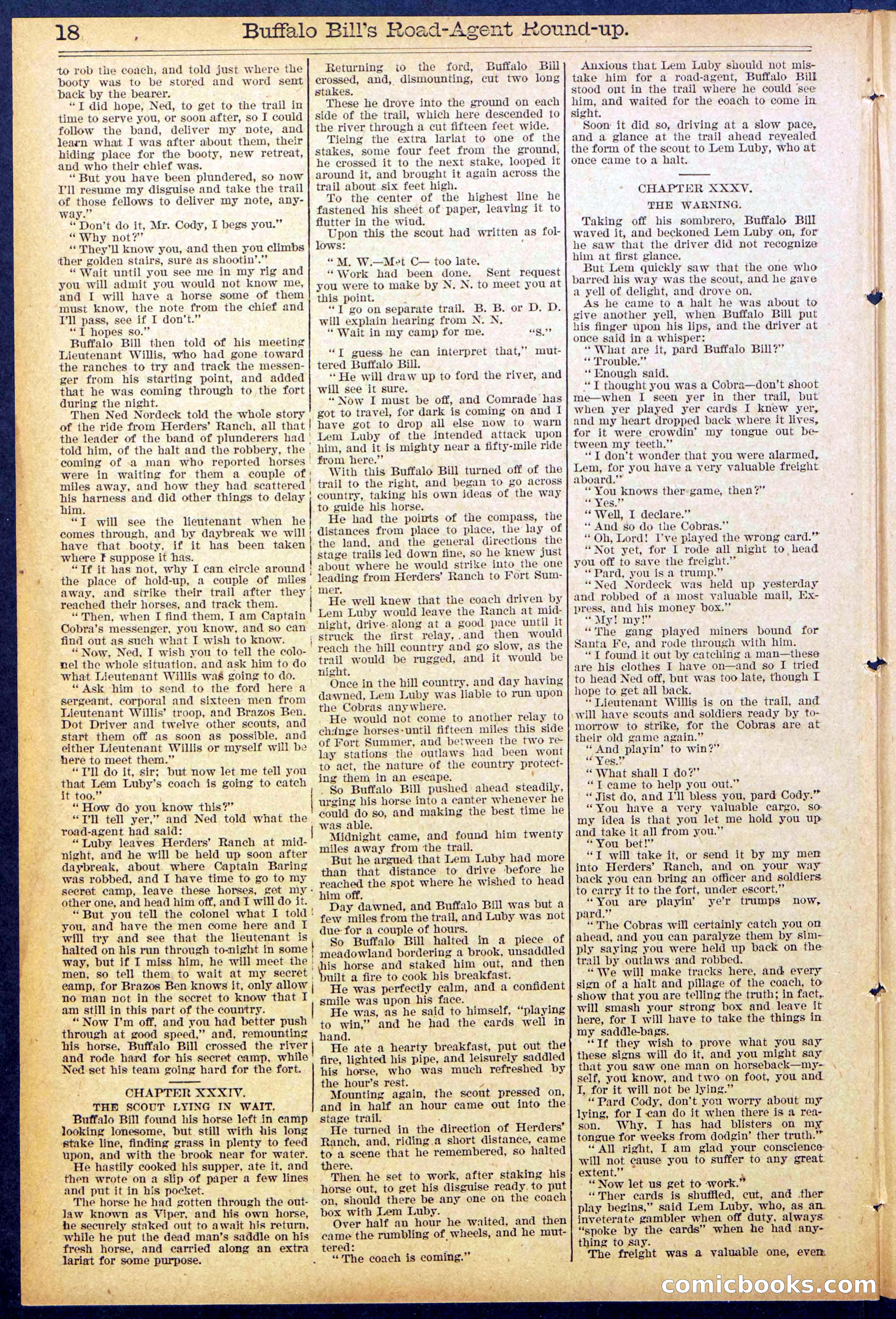 Beadle's Dime Library No. 869 — page 18 of 32
