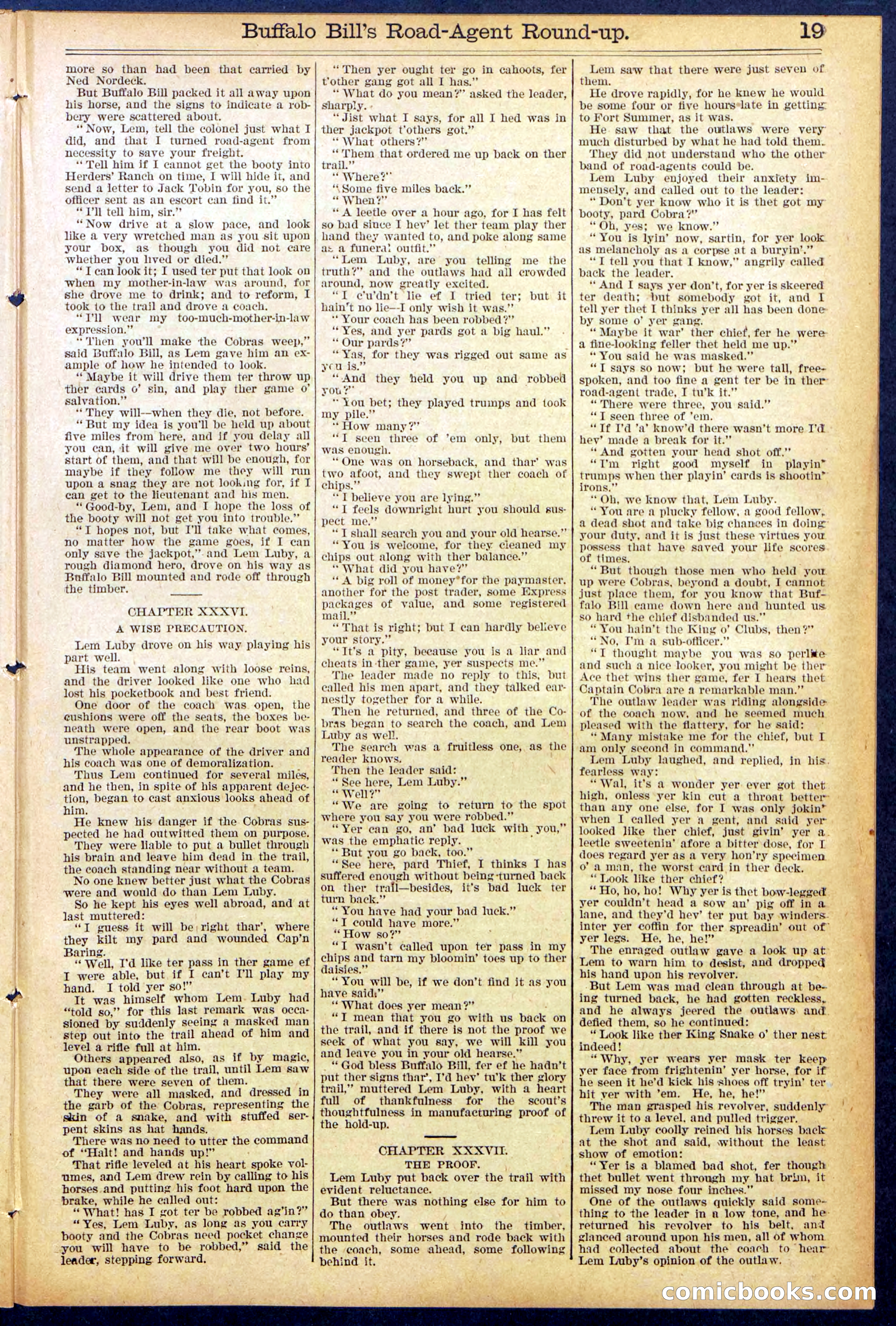 Beadle's Dime Library No. 869 — page 19 of 32