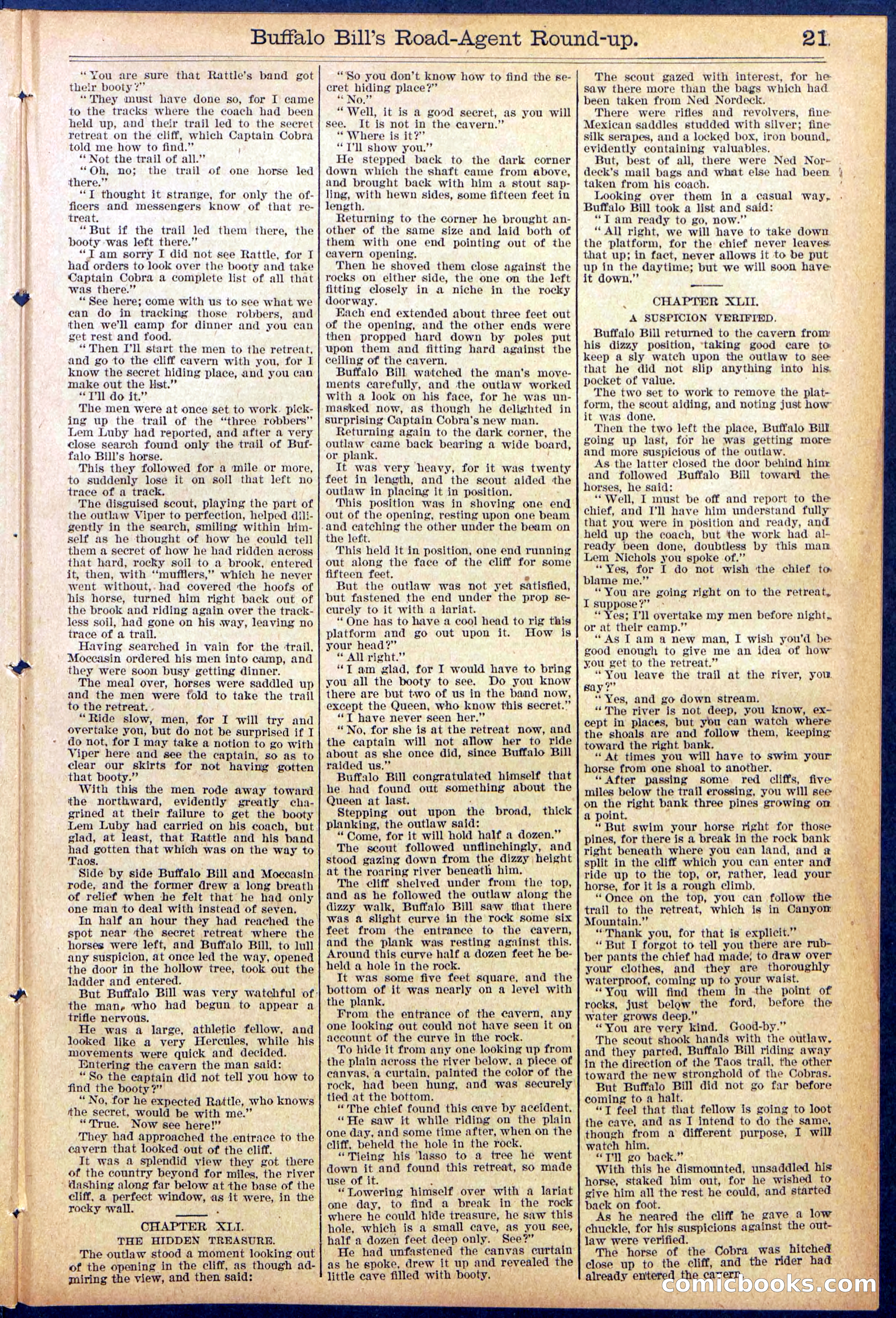 Beadle's Dime Library No. 869 — page 21 of 32