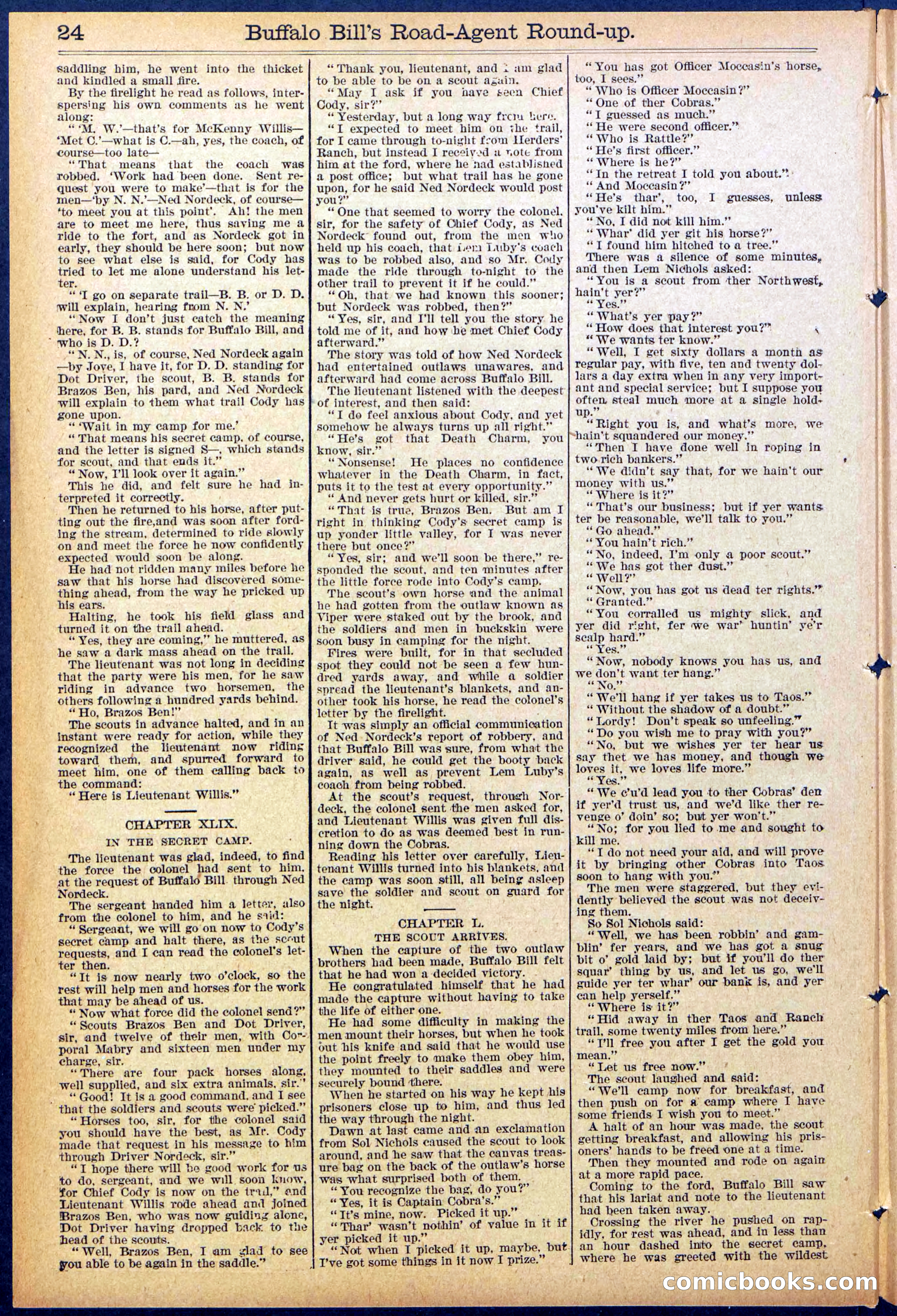 Beadle's Dime Library No. 869 — page 24 of 32
