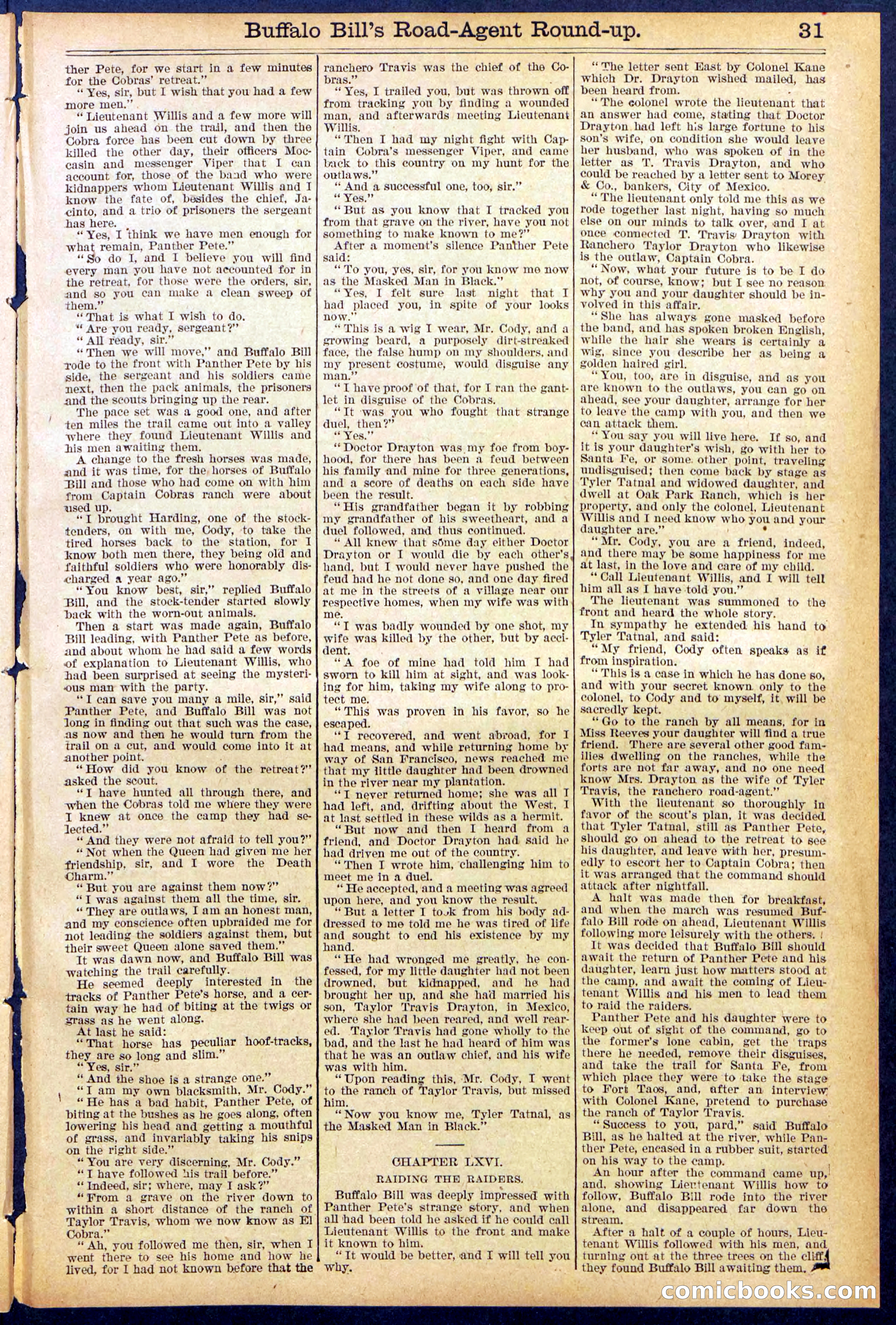Beadle's Dime Library No. 869 — page 31 of 32