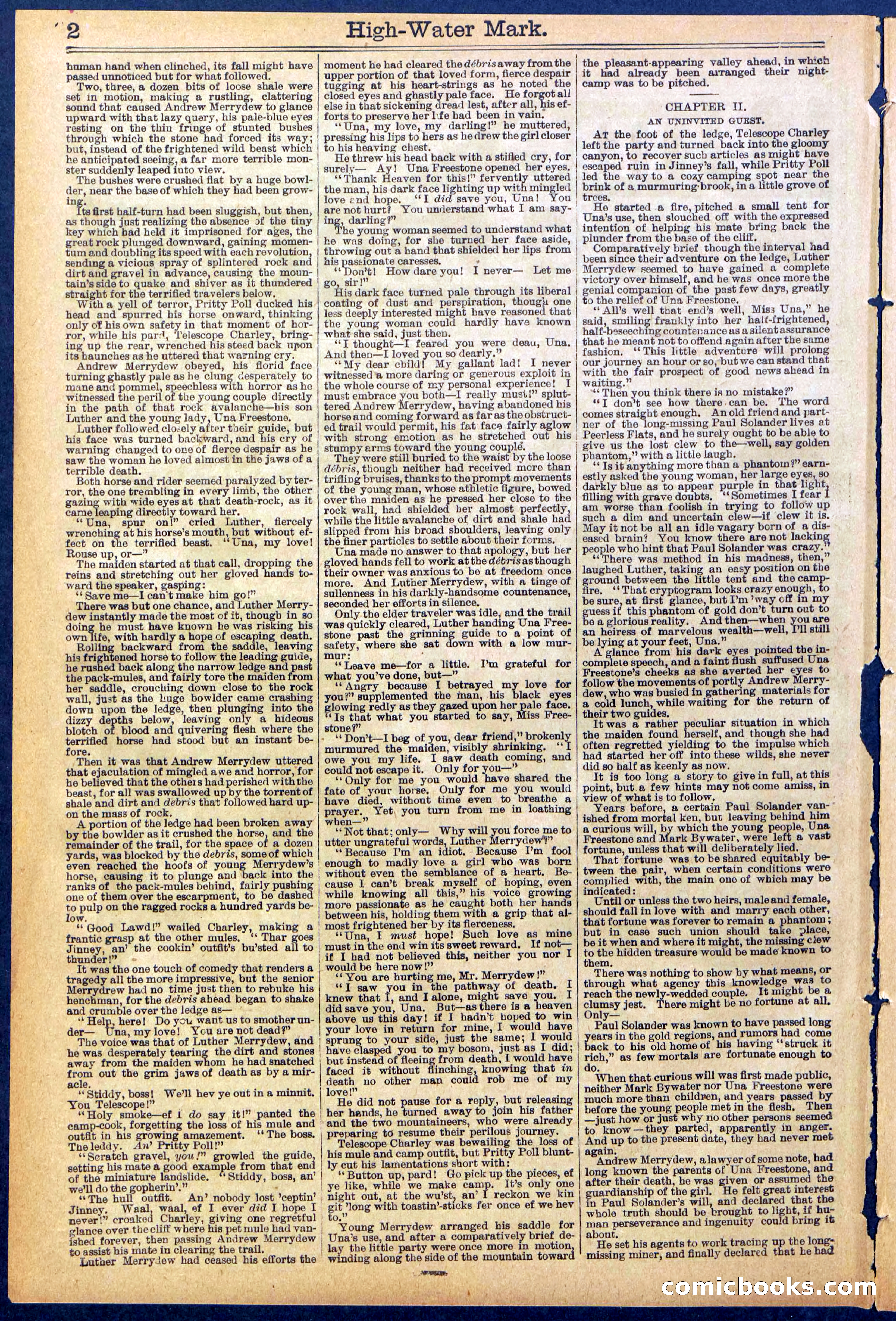 Beadle's New York Dime Library No. 870 — page 2 of 32