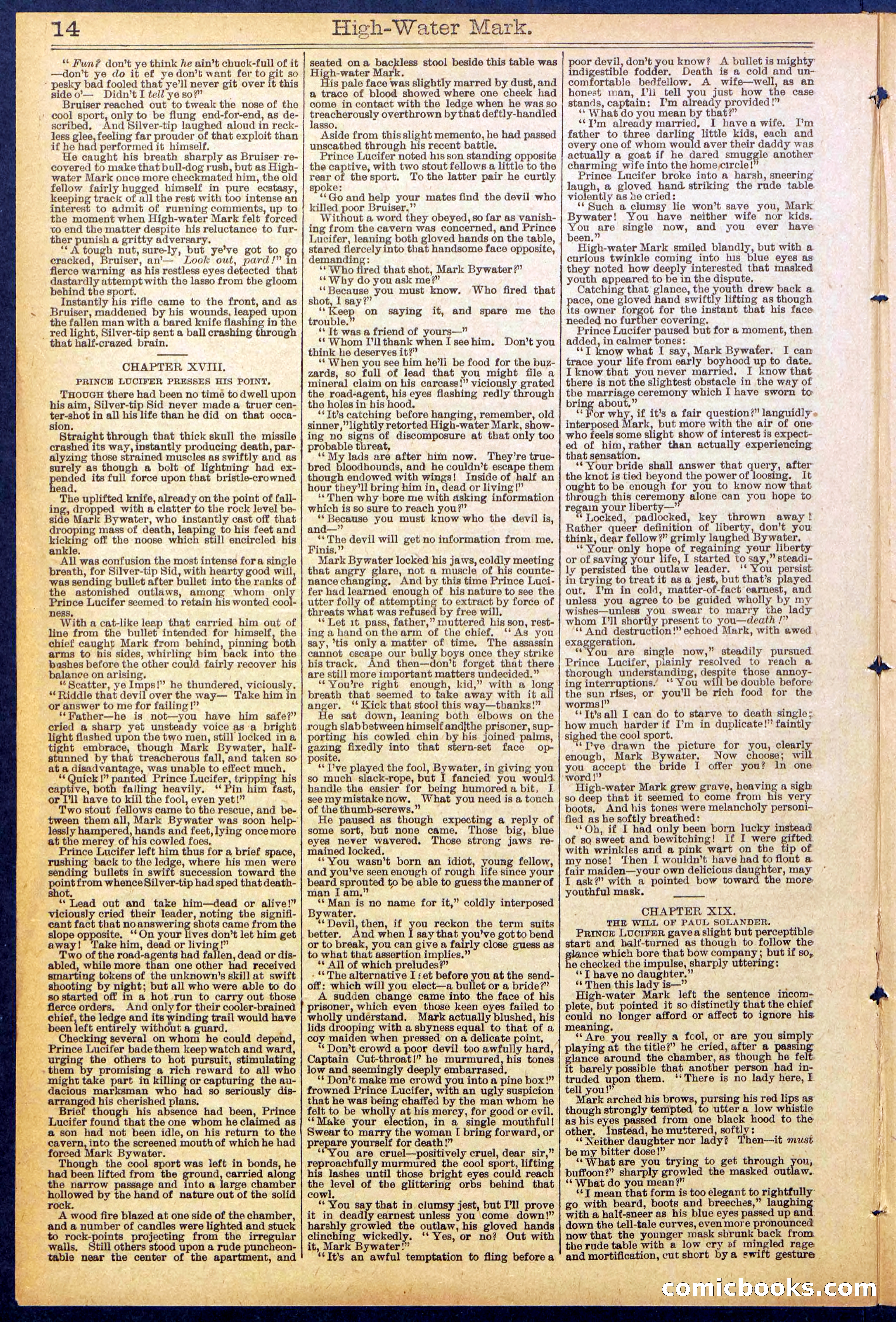 Beadle's New York Dime Library No. 870 — page 14 of 32