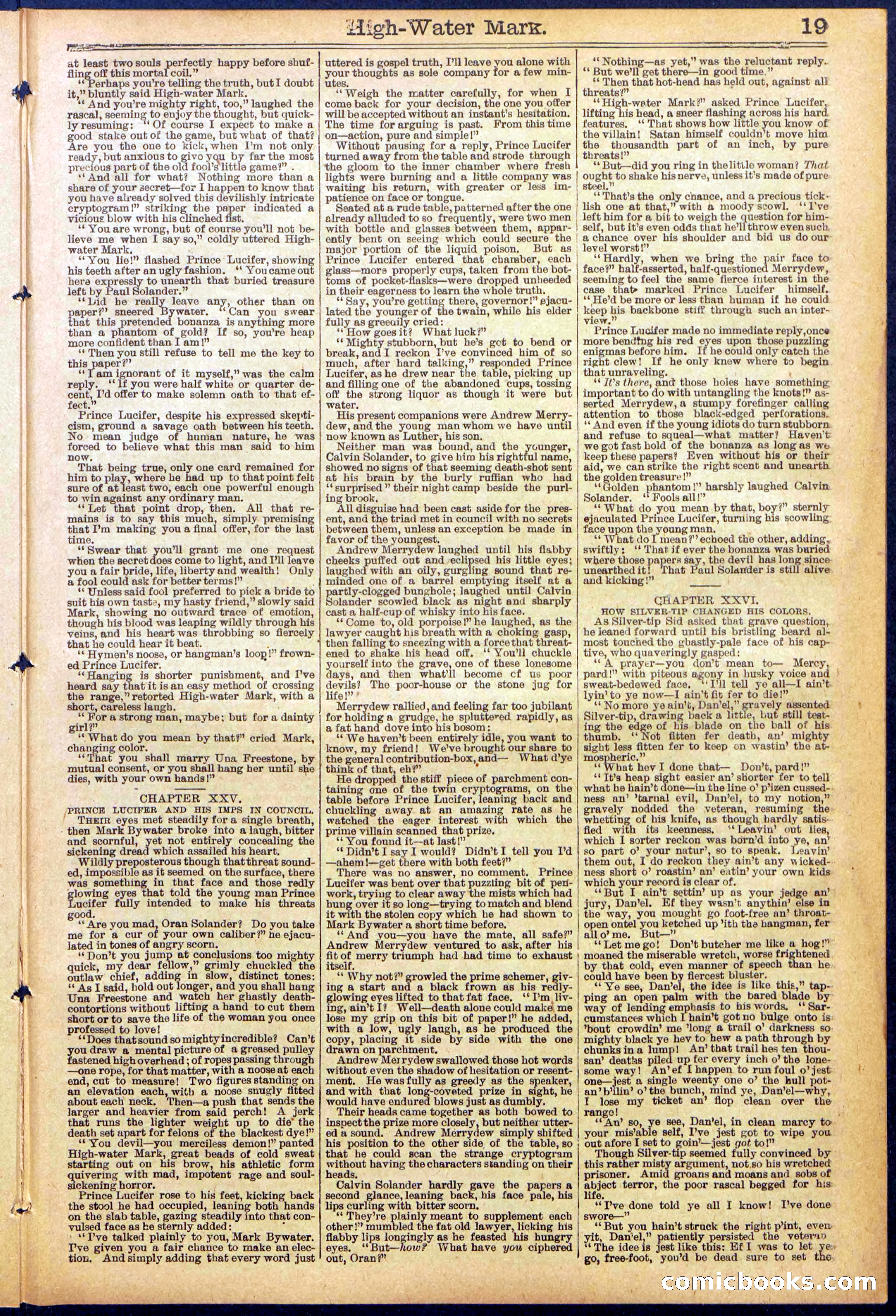 Beadle's New York Dime Library No. 870 — page 19 of 32
