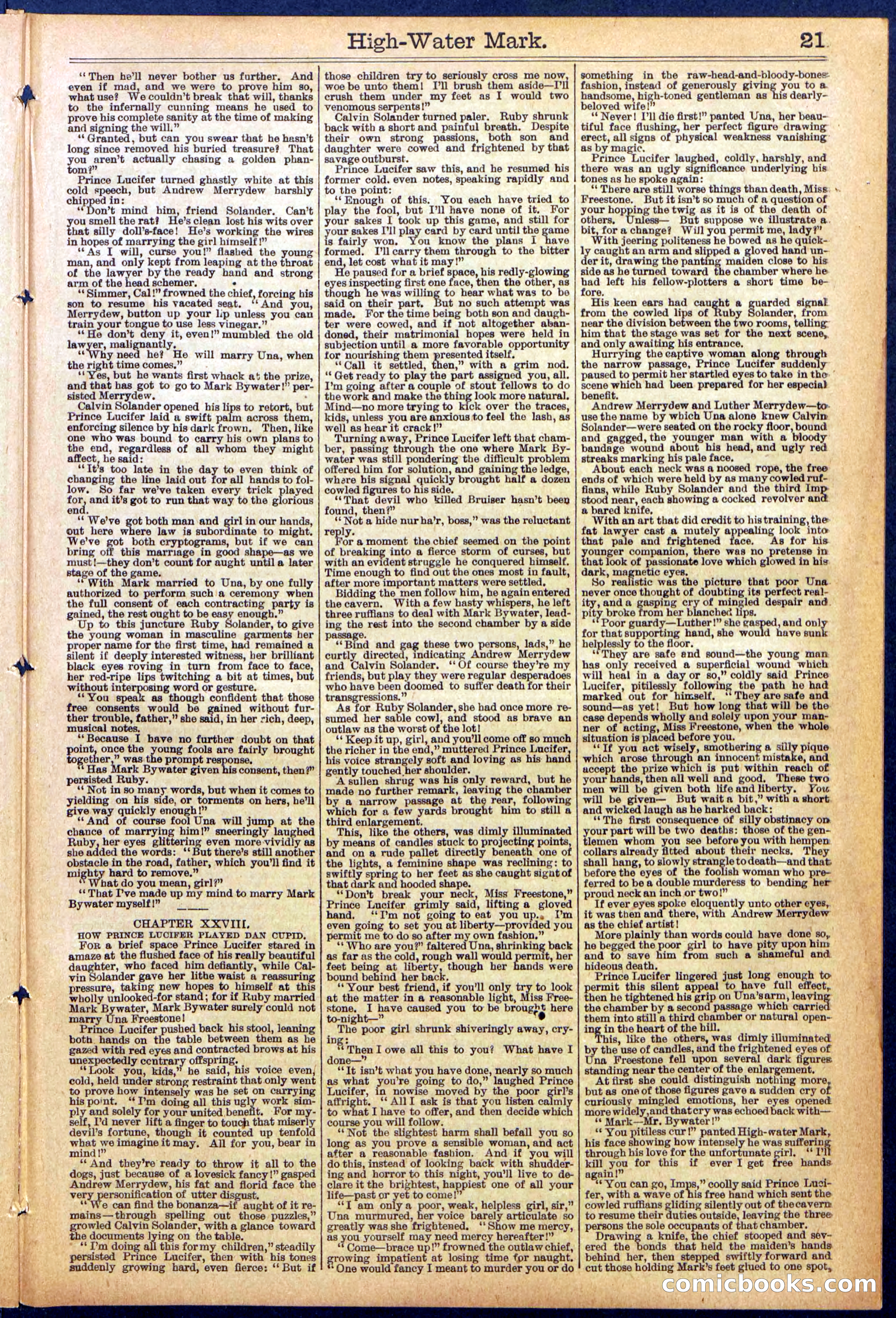 Beadle's New York Dime Library No. 870 — page 21 of 32
