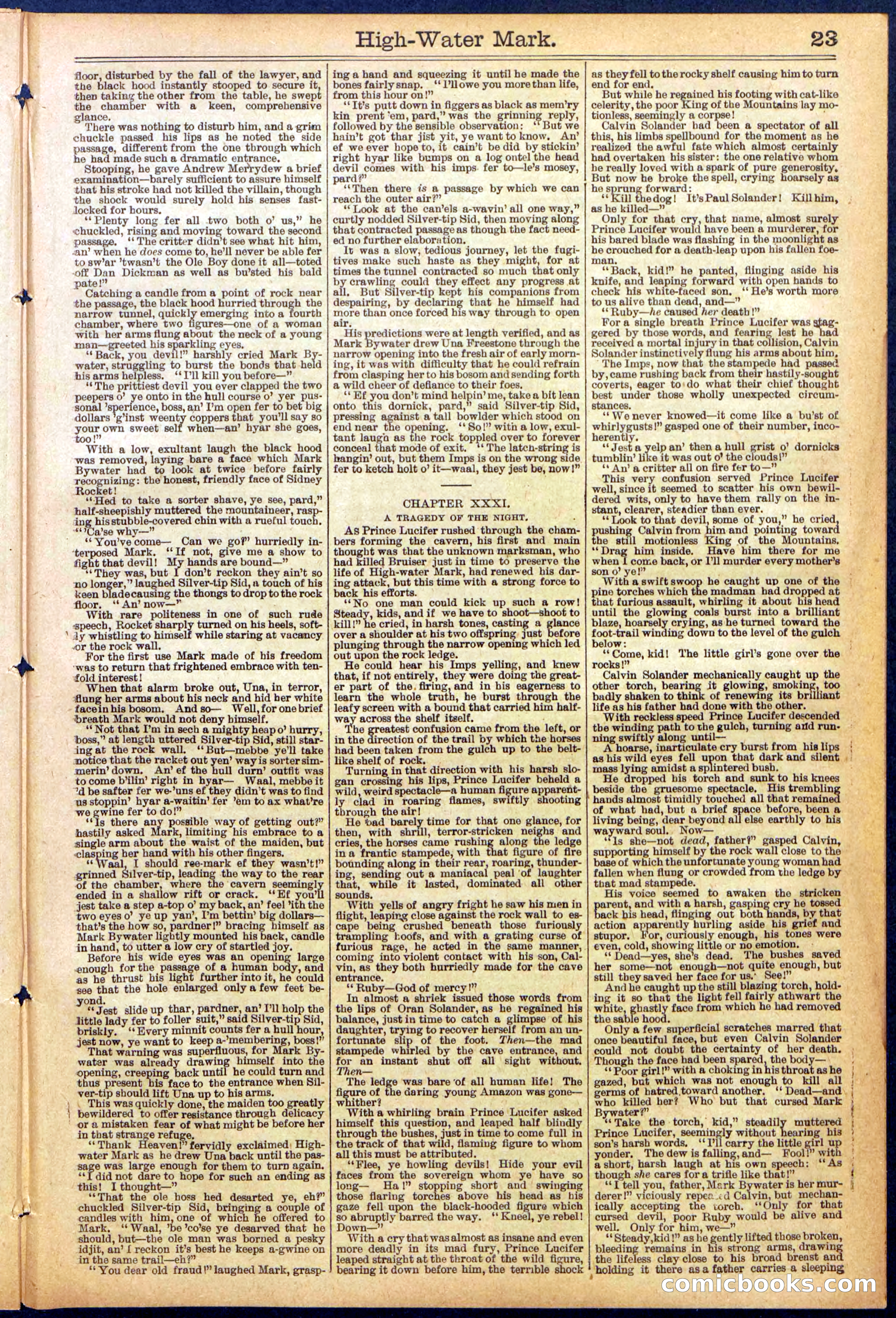 Beadle's New York Dime Library No. 870 — page 23 of 32