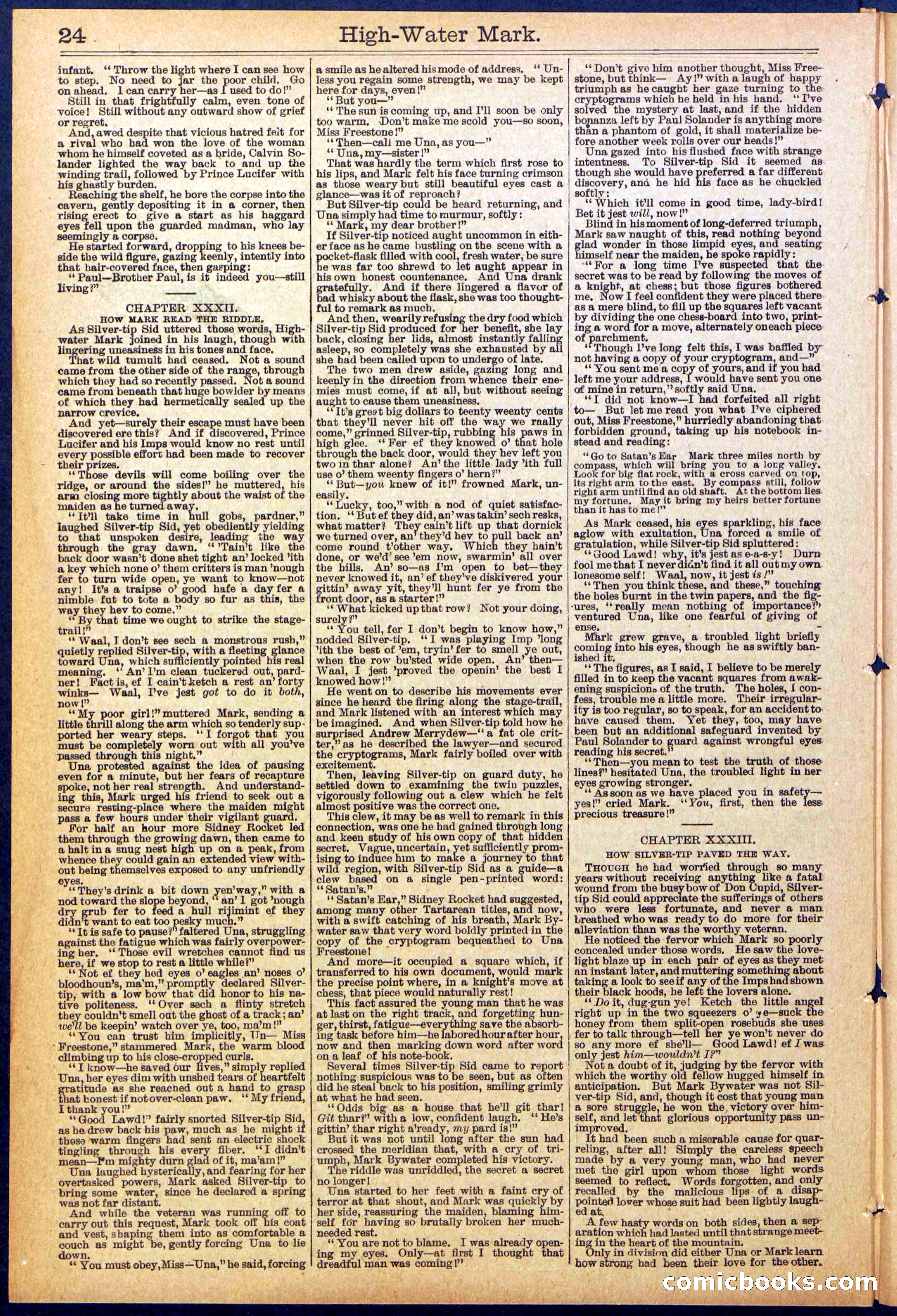 Beadle's New York Dime Library No. 870 — page 24 of 32