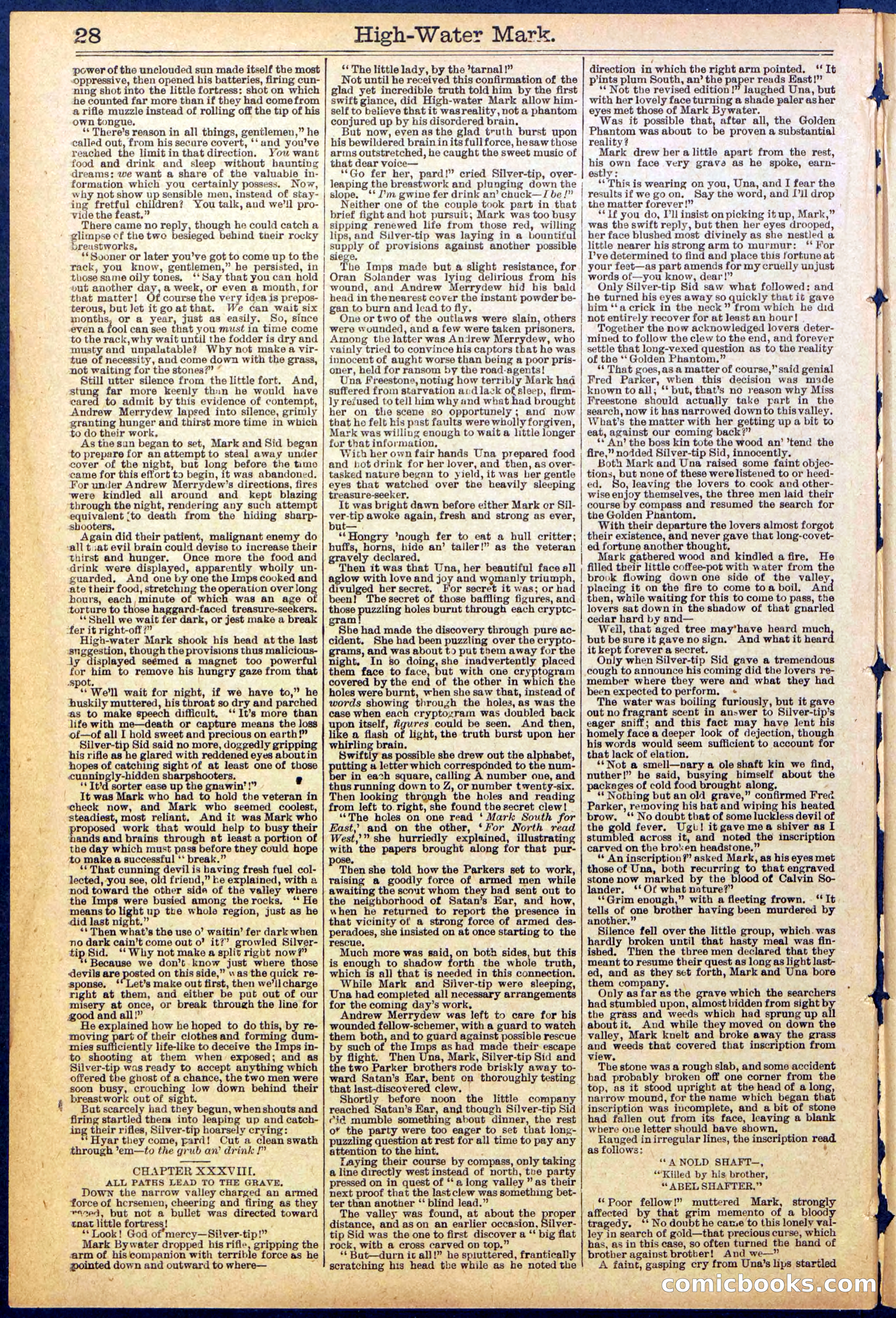 Beadle's New York Dime Library No. 870 — page 28 of 32