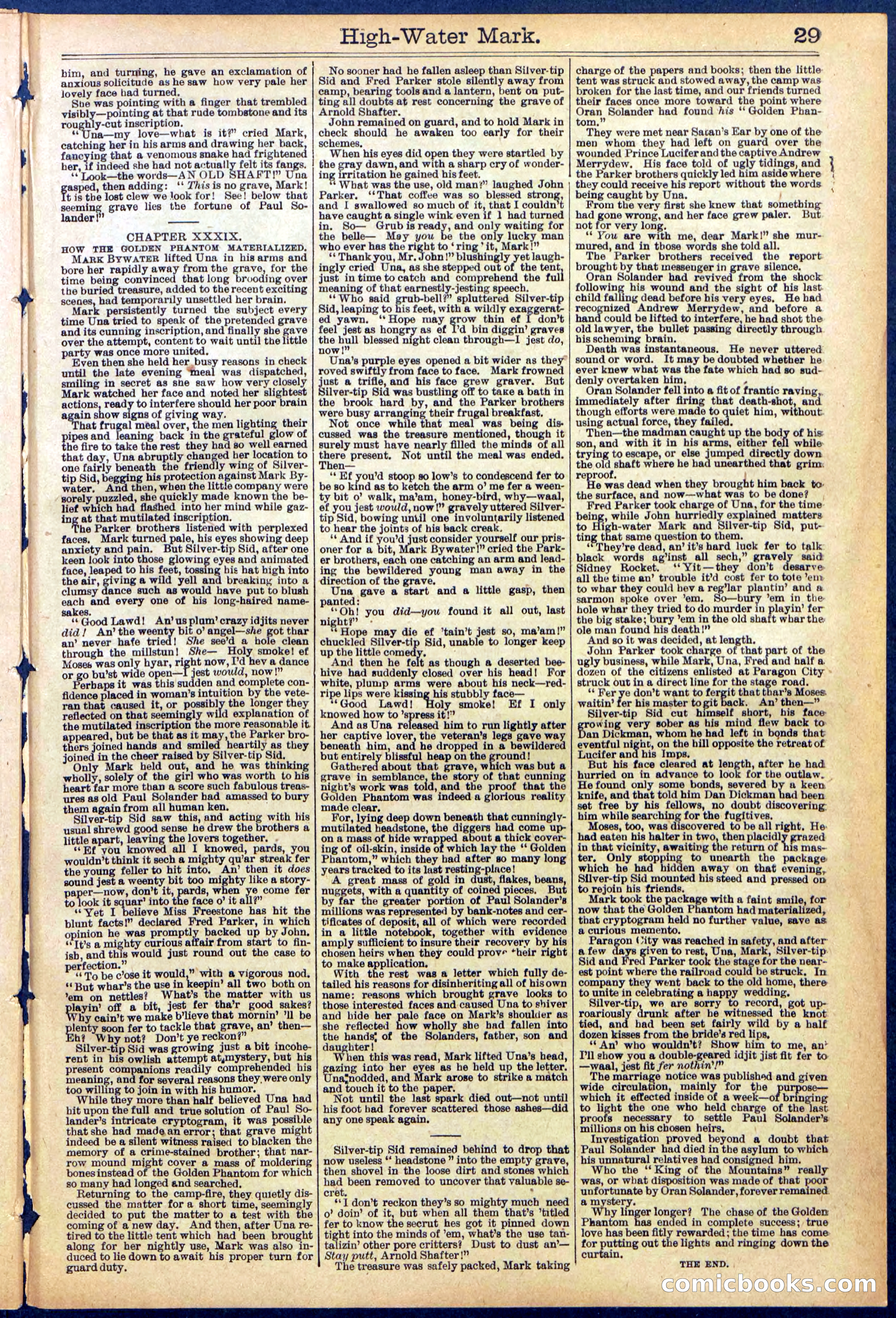 Beadle's New York Dime Library No. 870 — page 29 of 32