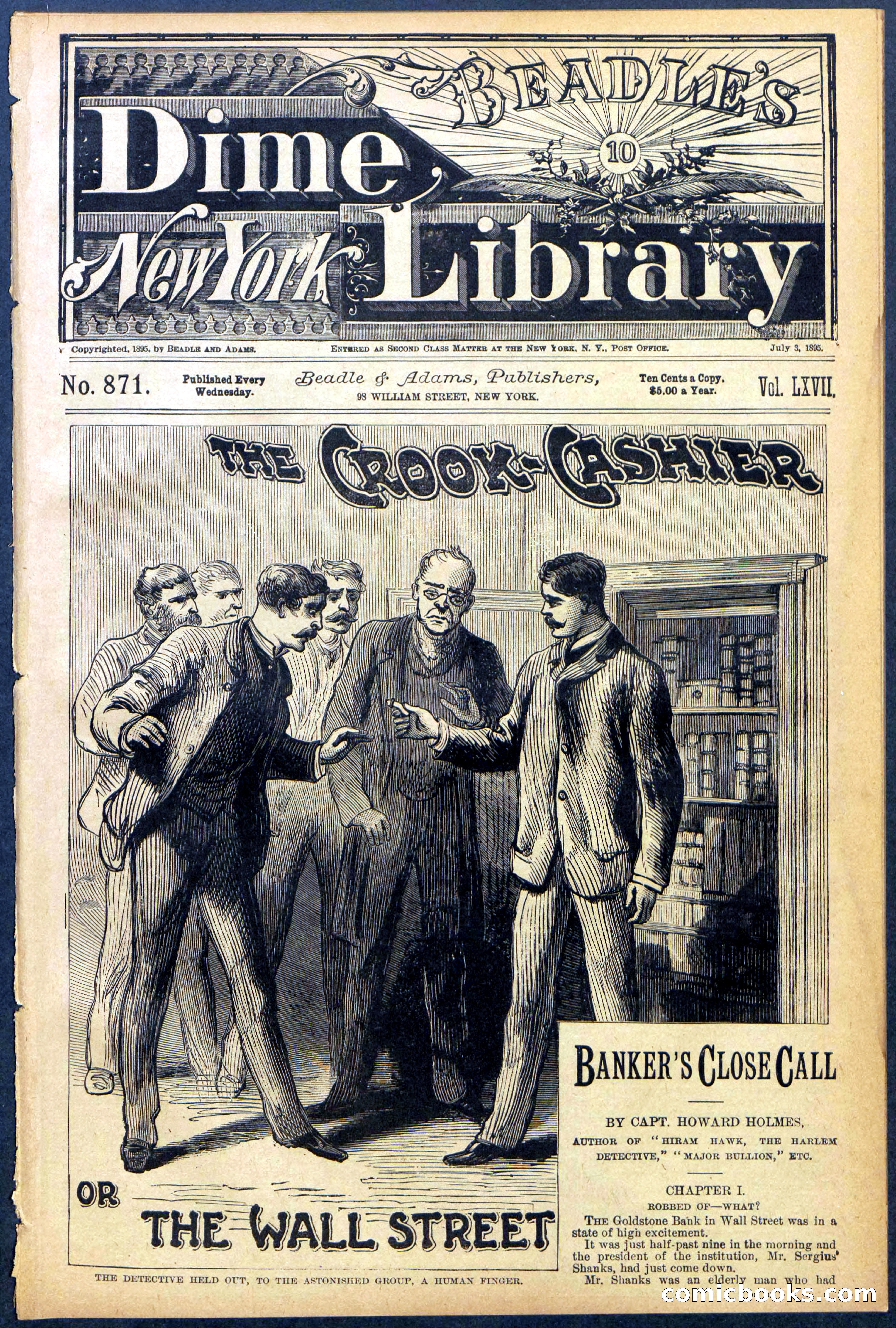Beadle's New York Dime Library No. 871 — page 1 of 32