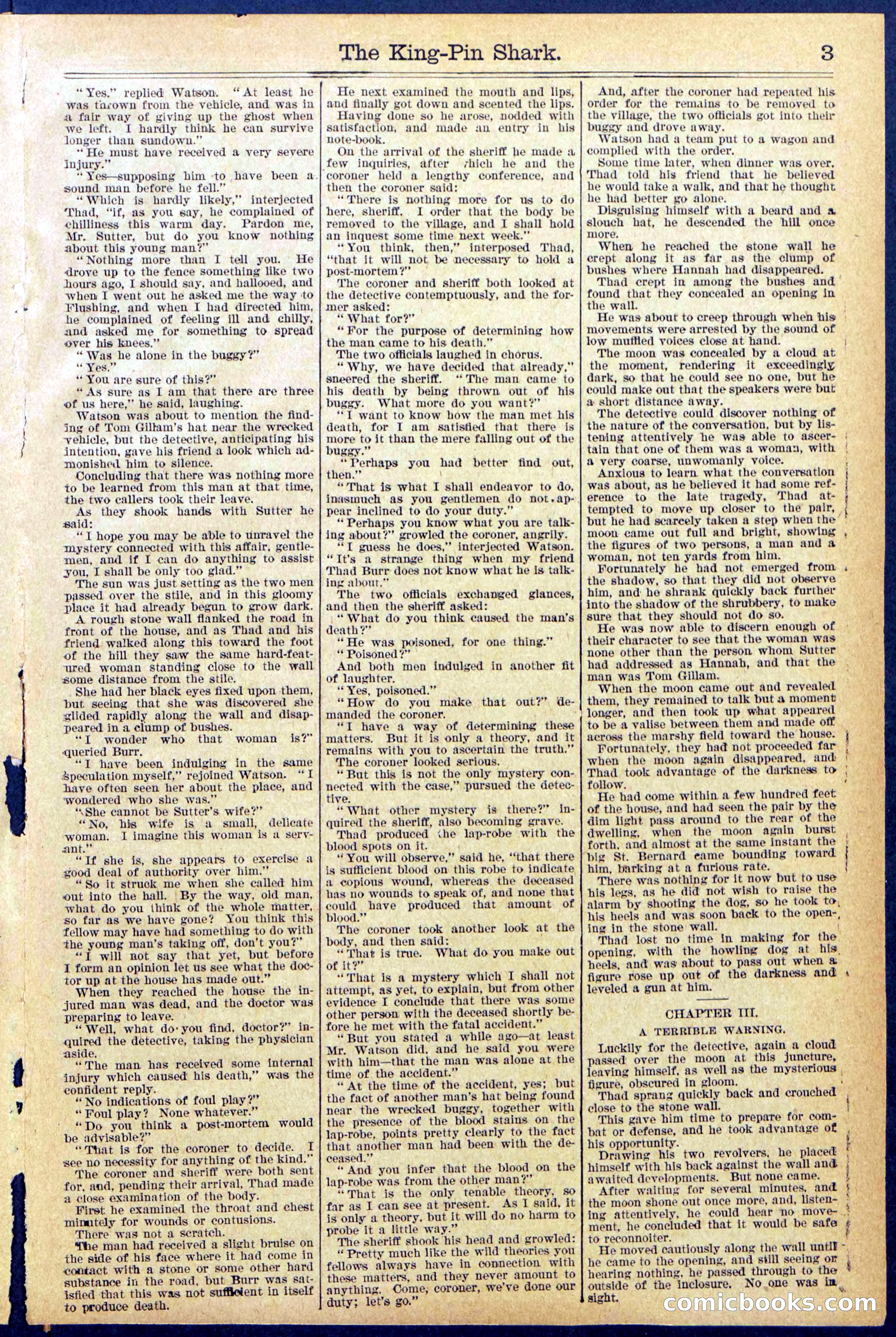 Beadle's Dime Library No. 872 — page 3 of 31