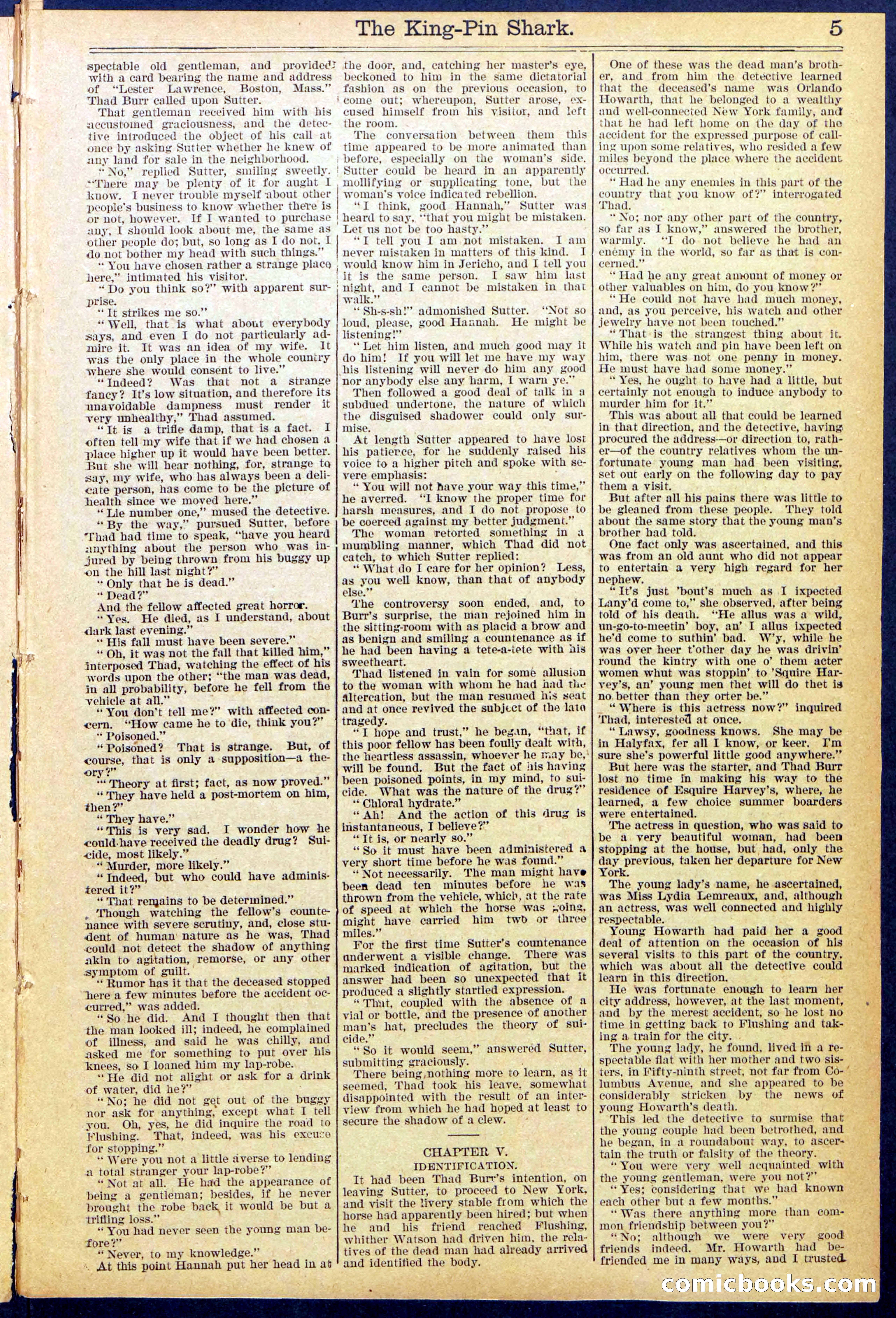 Beadle's Dime Library No. 872 — page 5 of 31