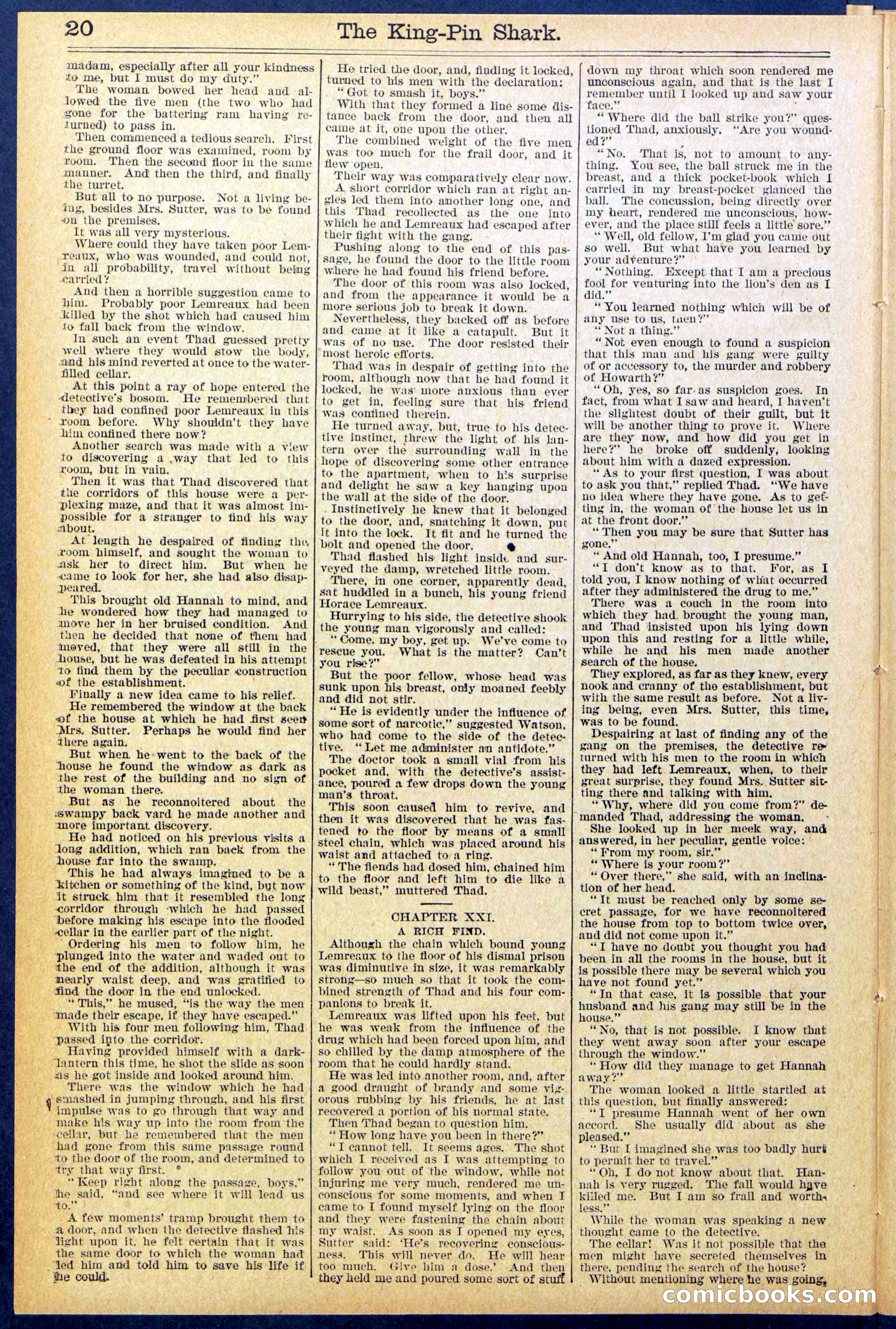 Beadle's Dime Library No. 872 — page 20 of 31