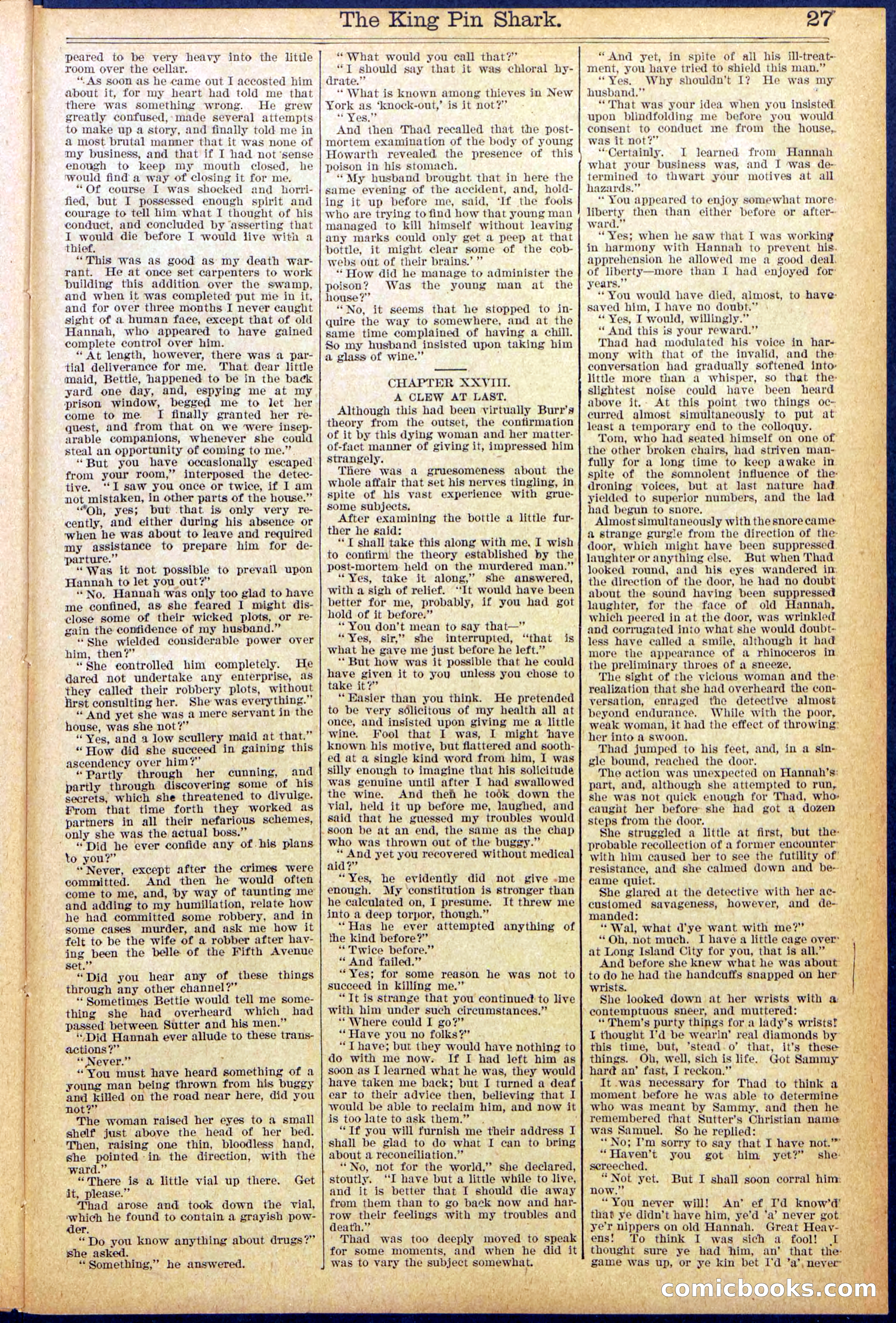 Beadle's Dime Library No. 872 — page 27 of 31