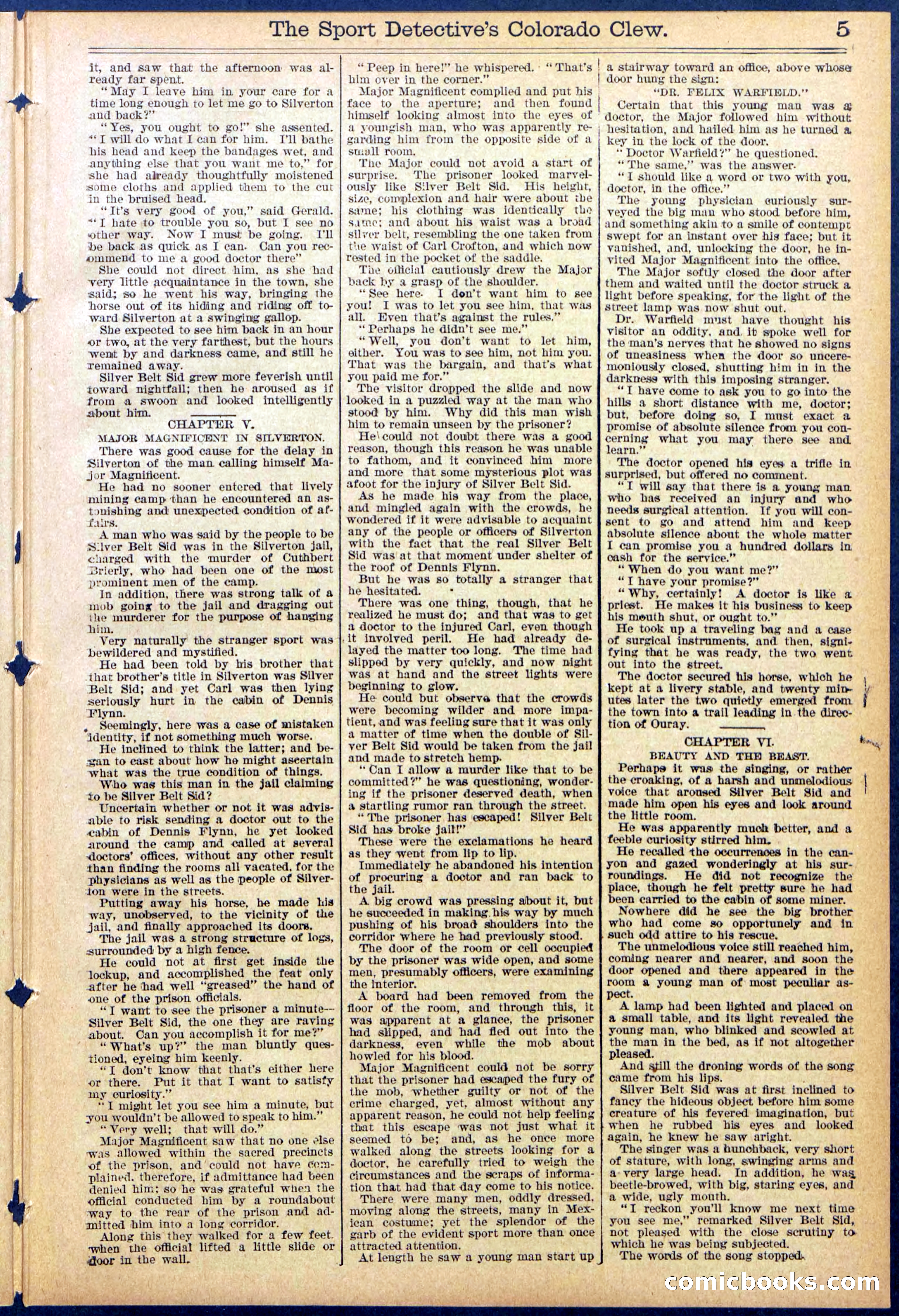 Beadle's Dime Library No. 373 (July 17, 1895) — page 5 of 32
