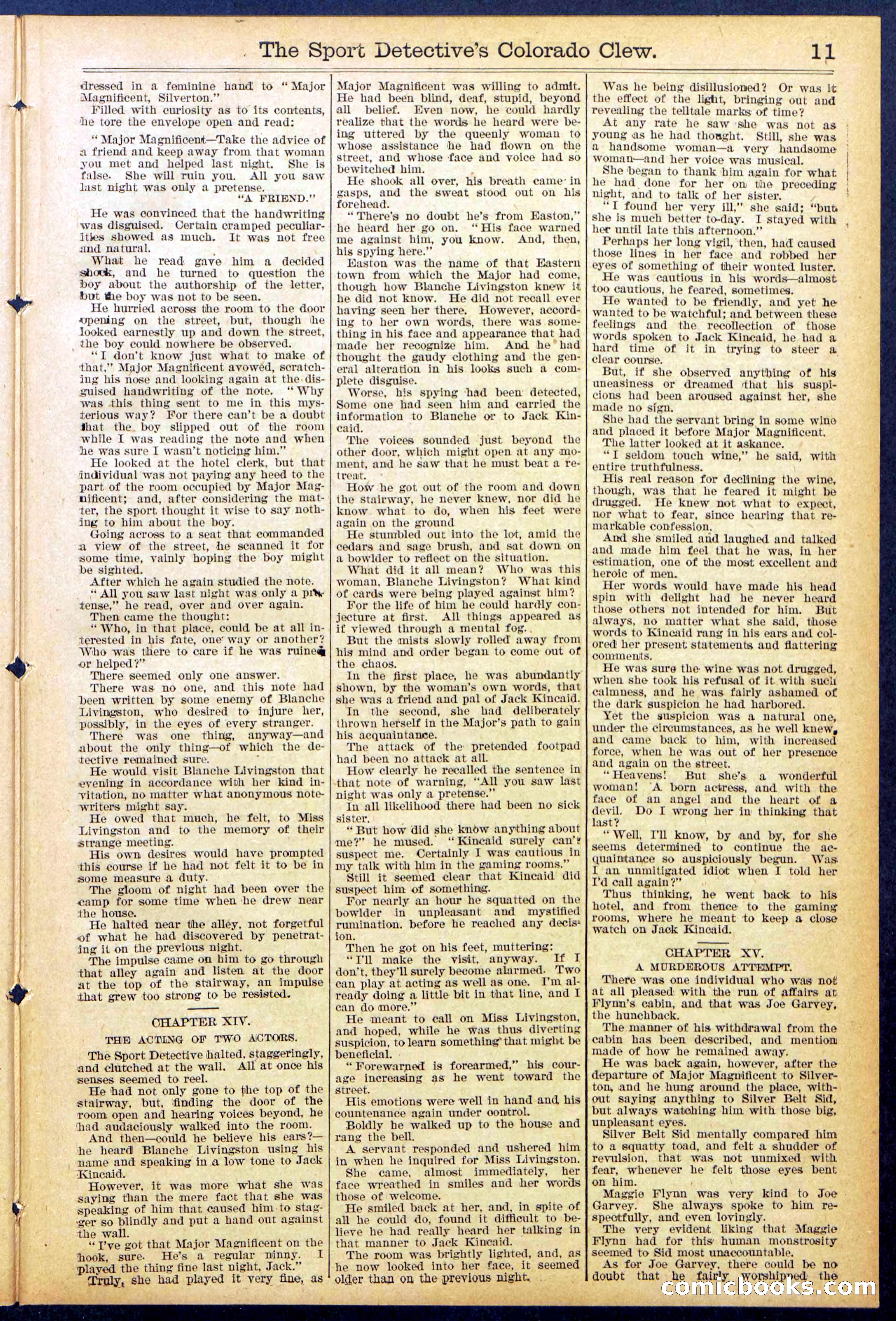 Beadle's Dime Library No. 373 (July 17, 1895) — page 11 of 32