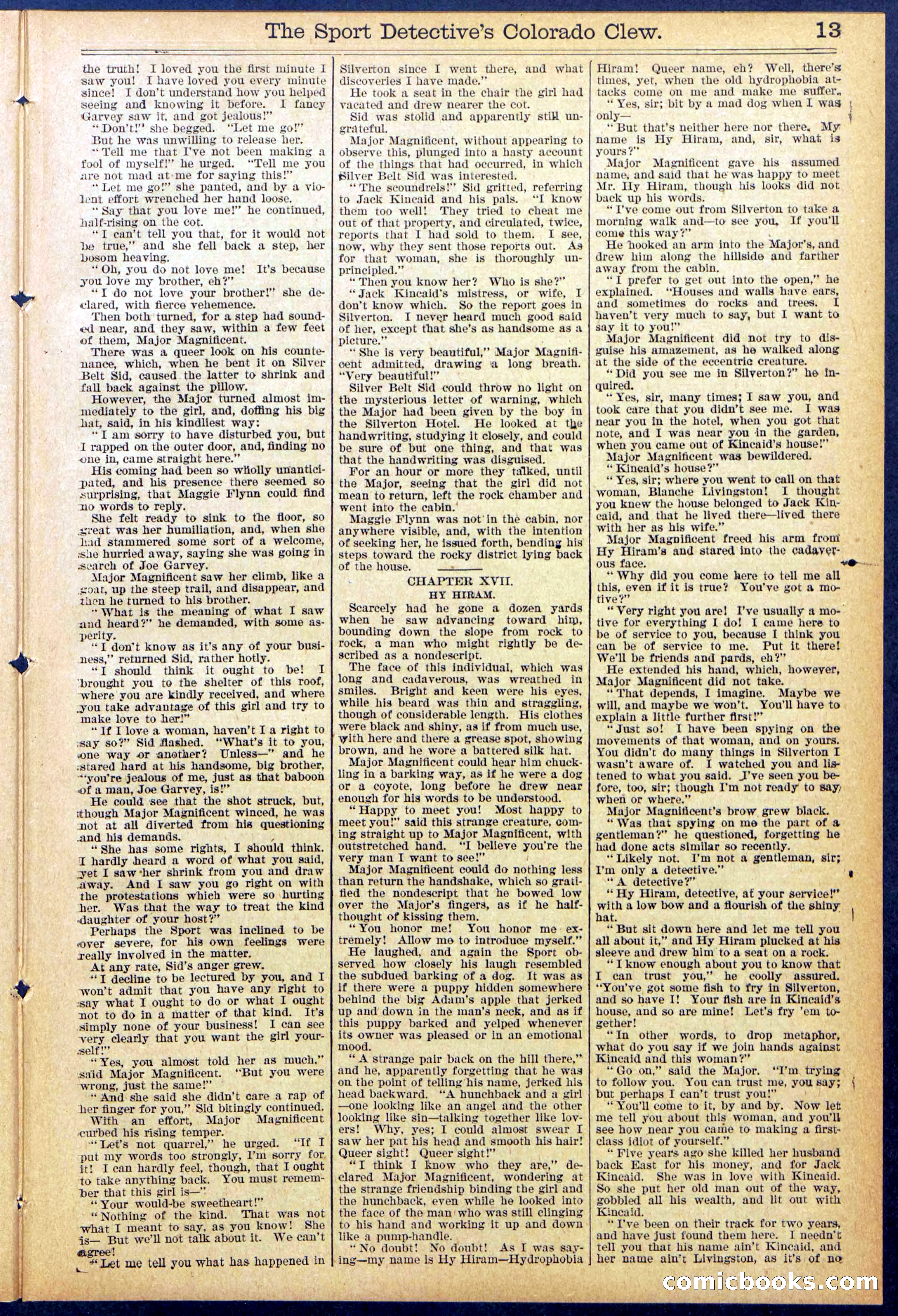 Beadle's Dime Library No. 373 (July 17, 1895) — page 13 of 32
