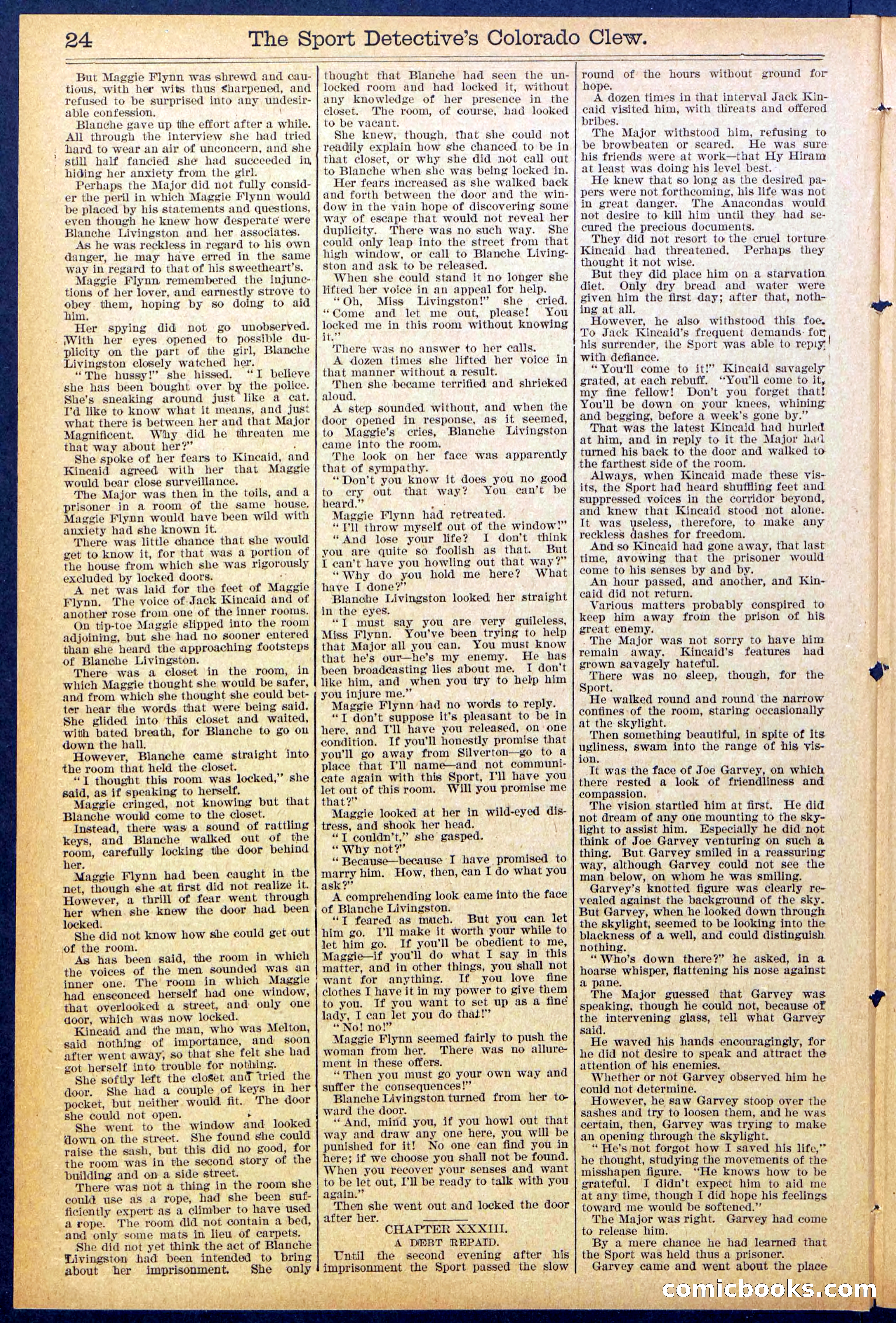 Beadle's Dime Library No. 373 (July 17, 1895) — page 24 of 32