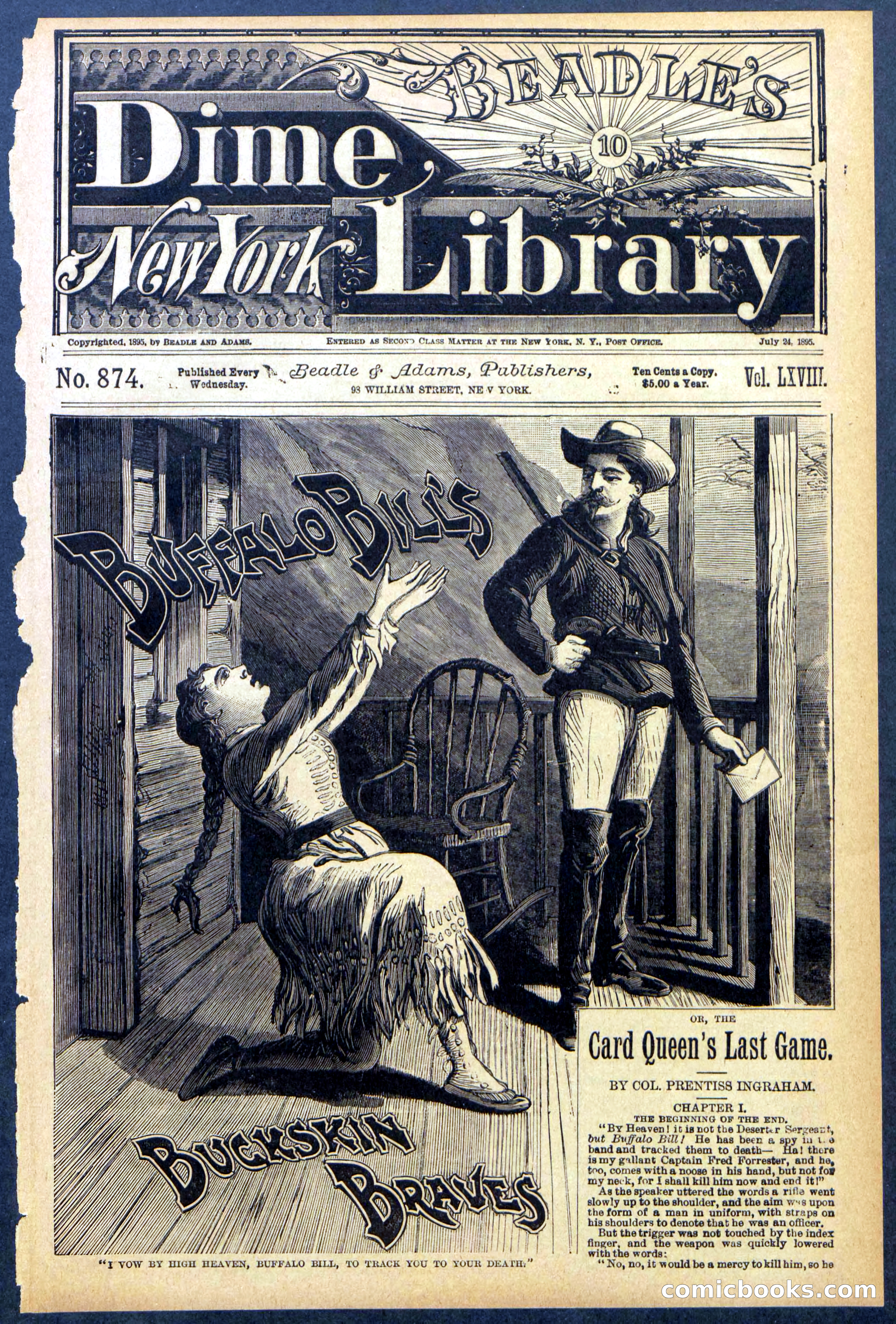 Beadle's New York Dime Library, No. 874 — page 1 of 32