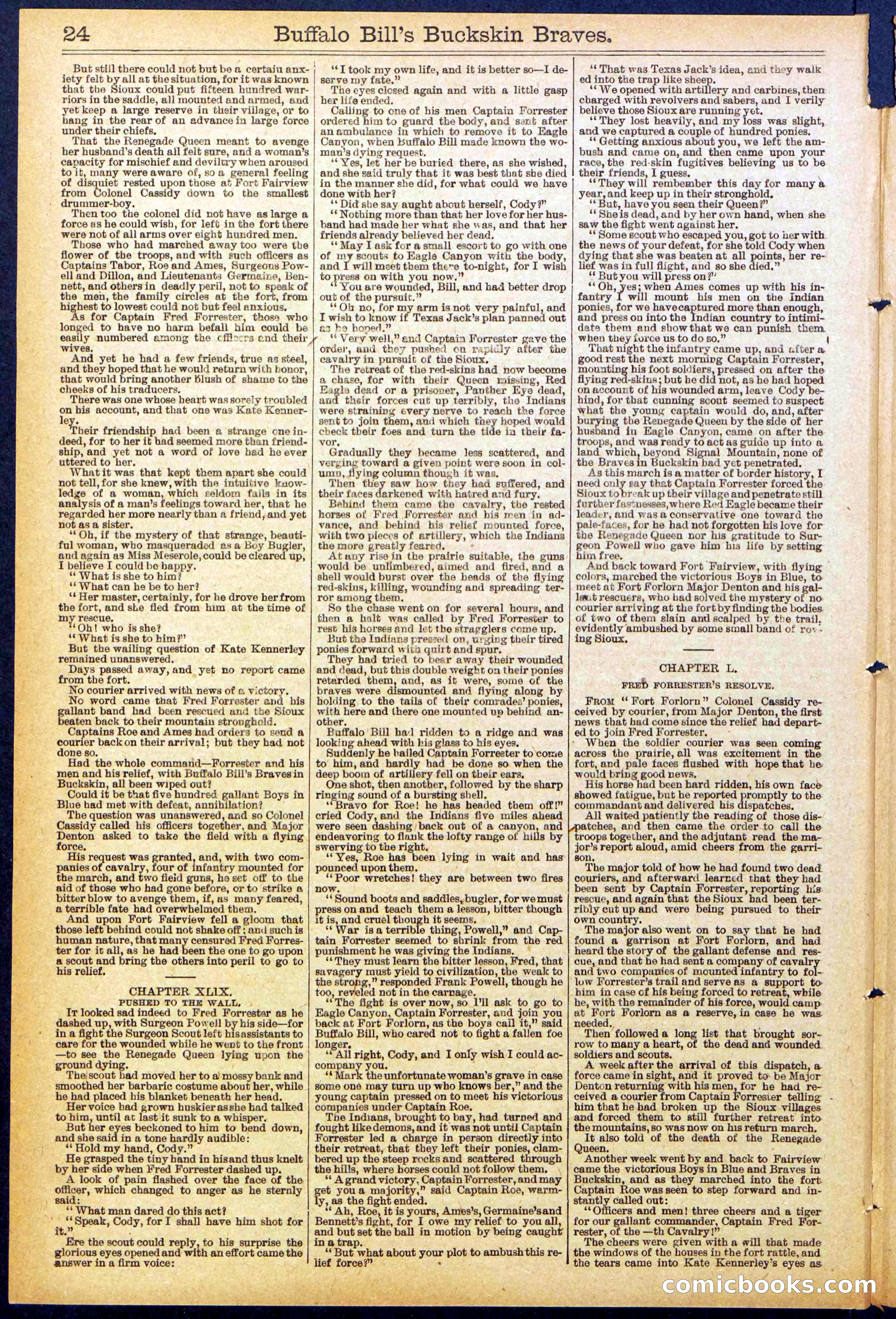 Beadle's New York Dime Library, No. 874 — page 24 of 32